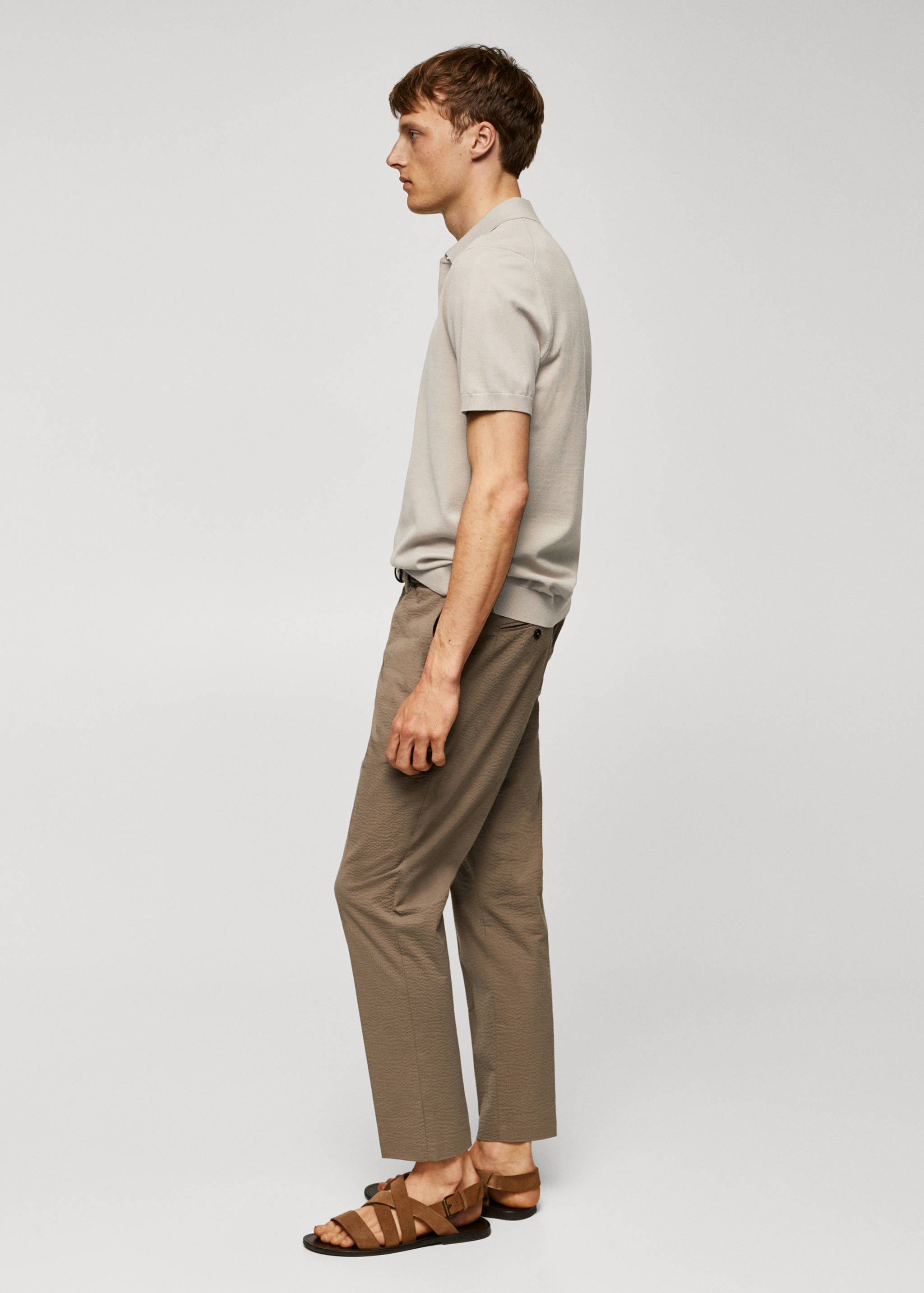 Fine-knit polo shirt - Details of the article 2