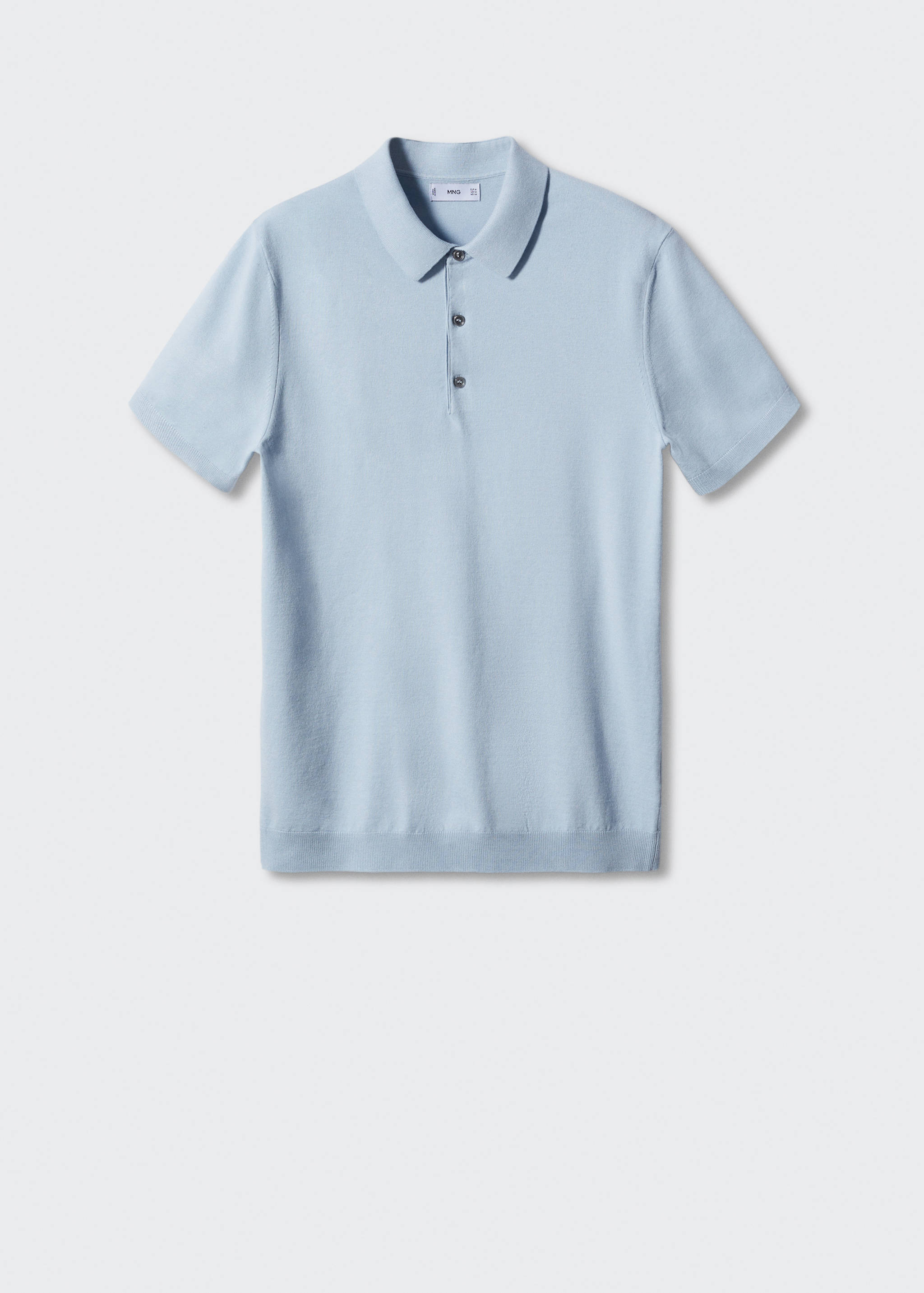 Fine-knit polo shirt - Article without model