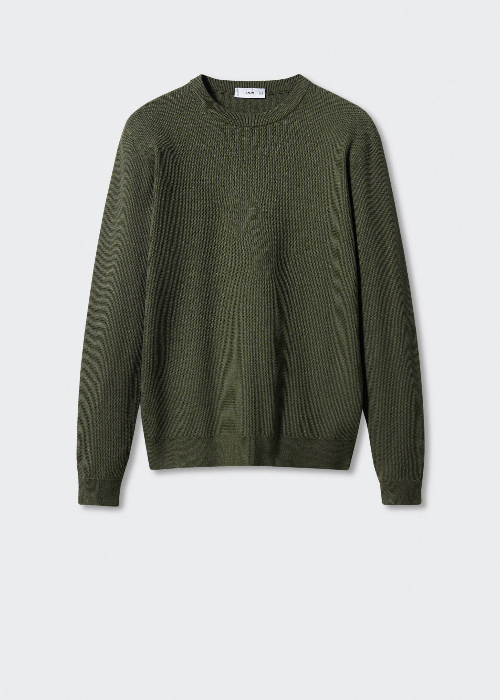 Bavlněný svetr se strukturou - Zboží bez modelu