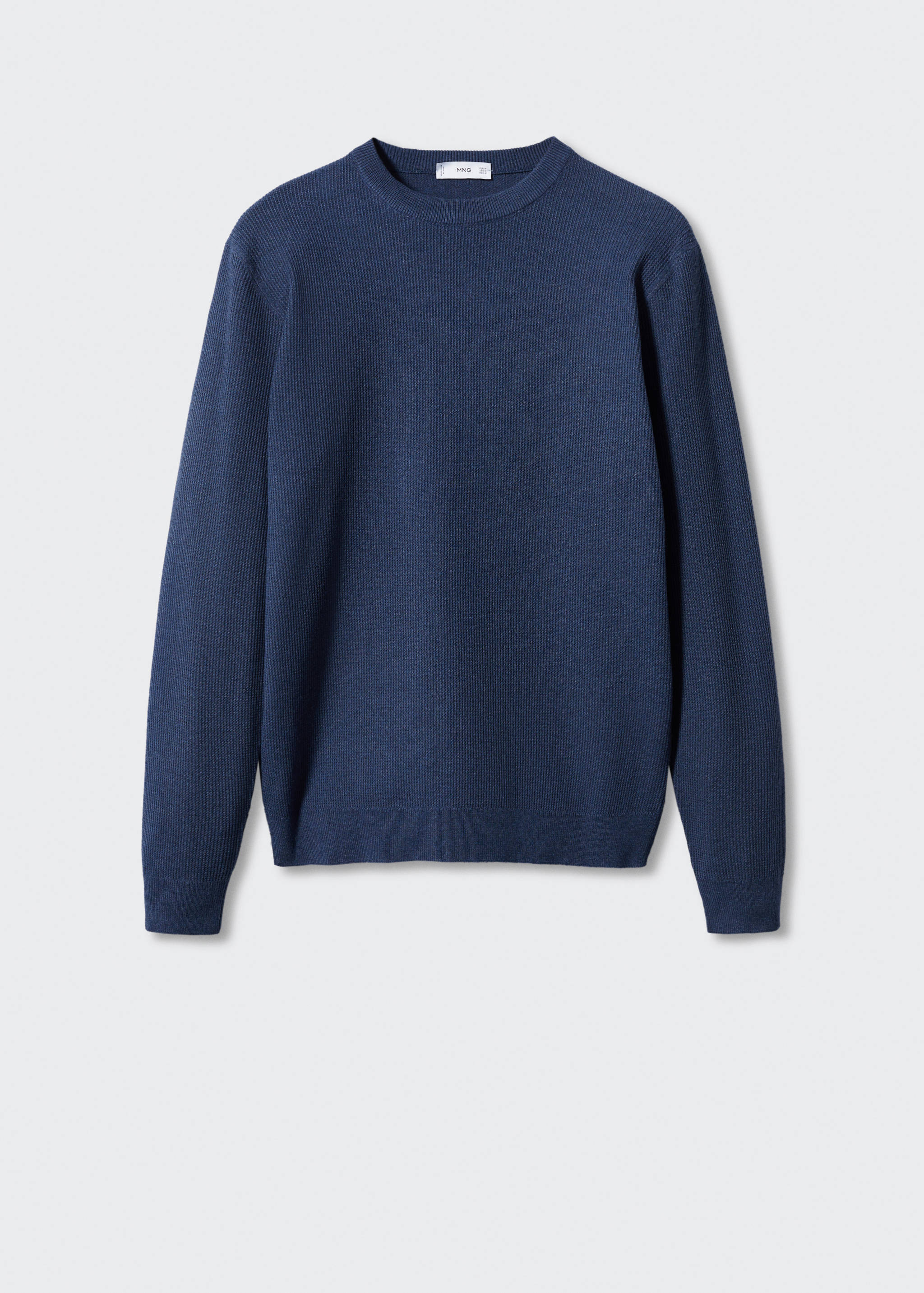 Bavlněný svetr se strukturou - Zboží bez modelu