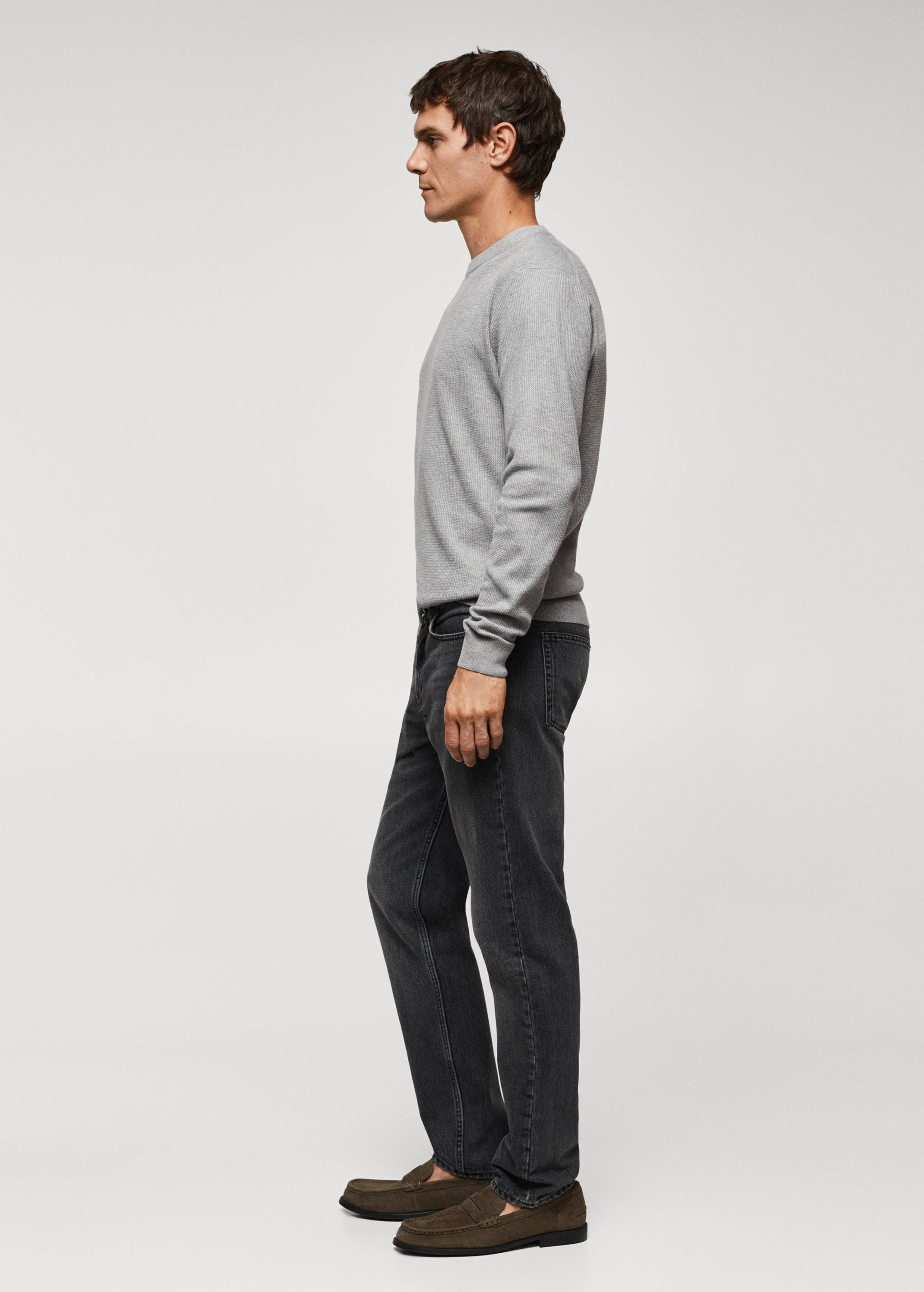 Bavlněný svetr se strukturou - Detail zboží 2