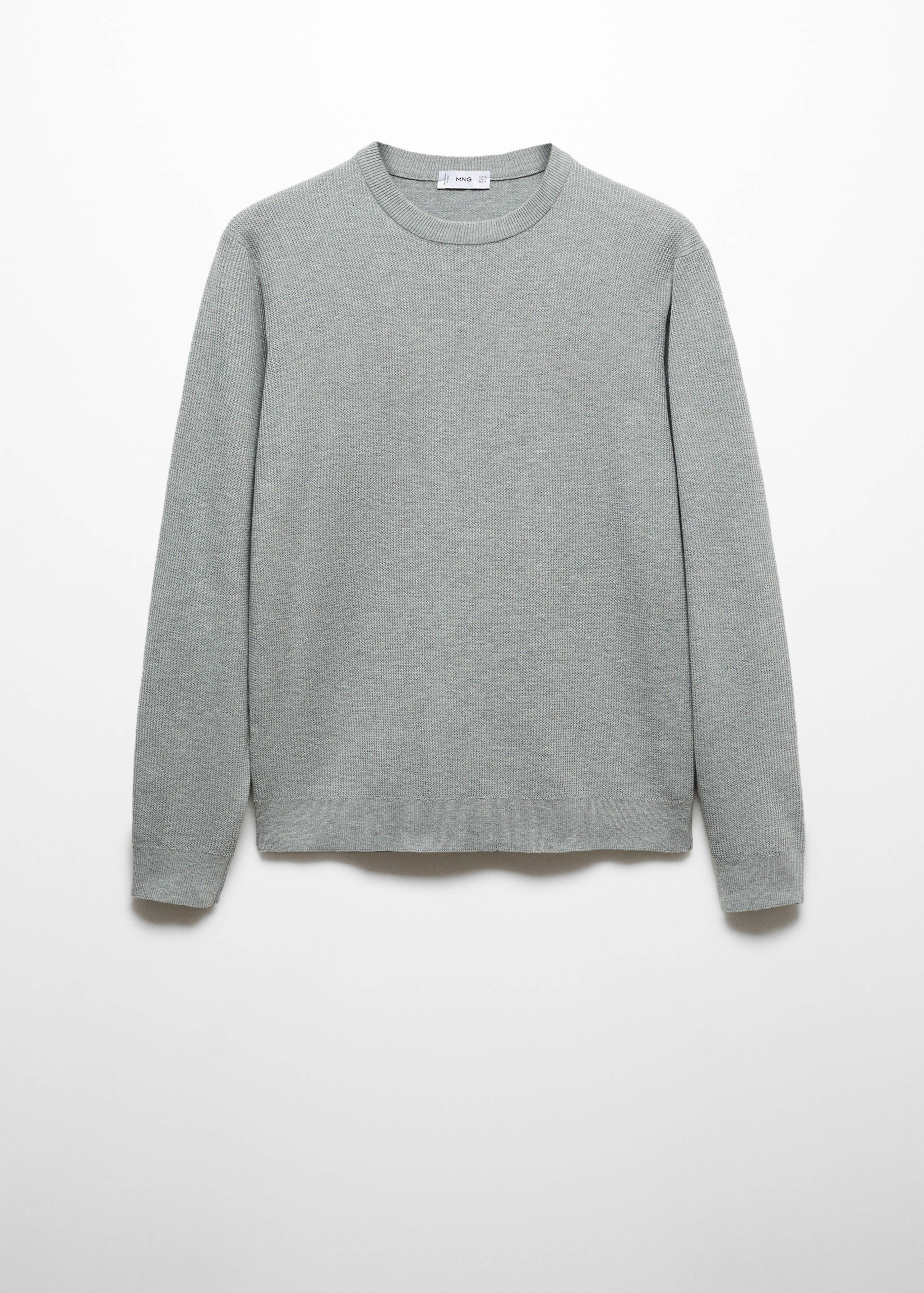 Bavlněný svetr se strukturou - Zboží bez modelu