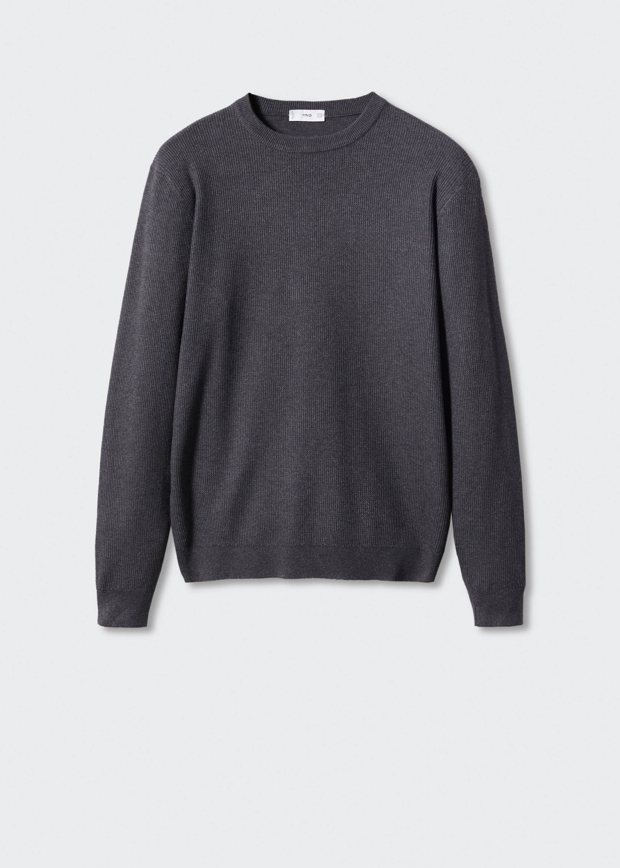 Bavlněný svetr se strukturou - Zboží bez modelu