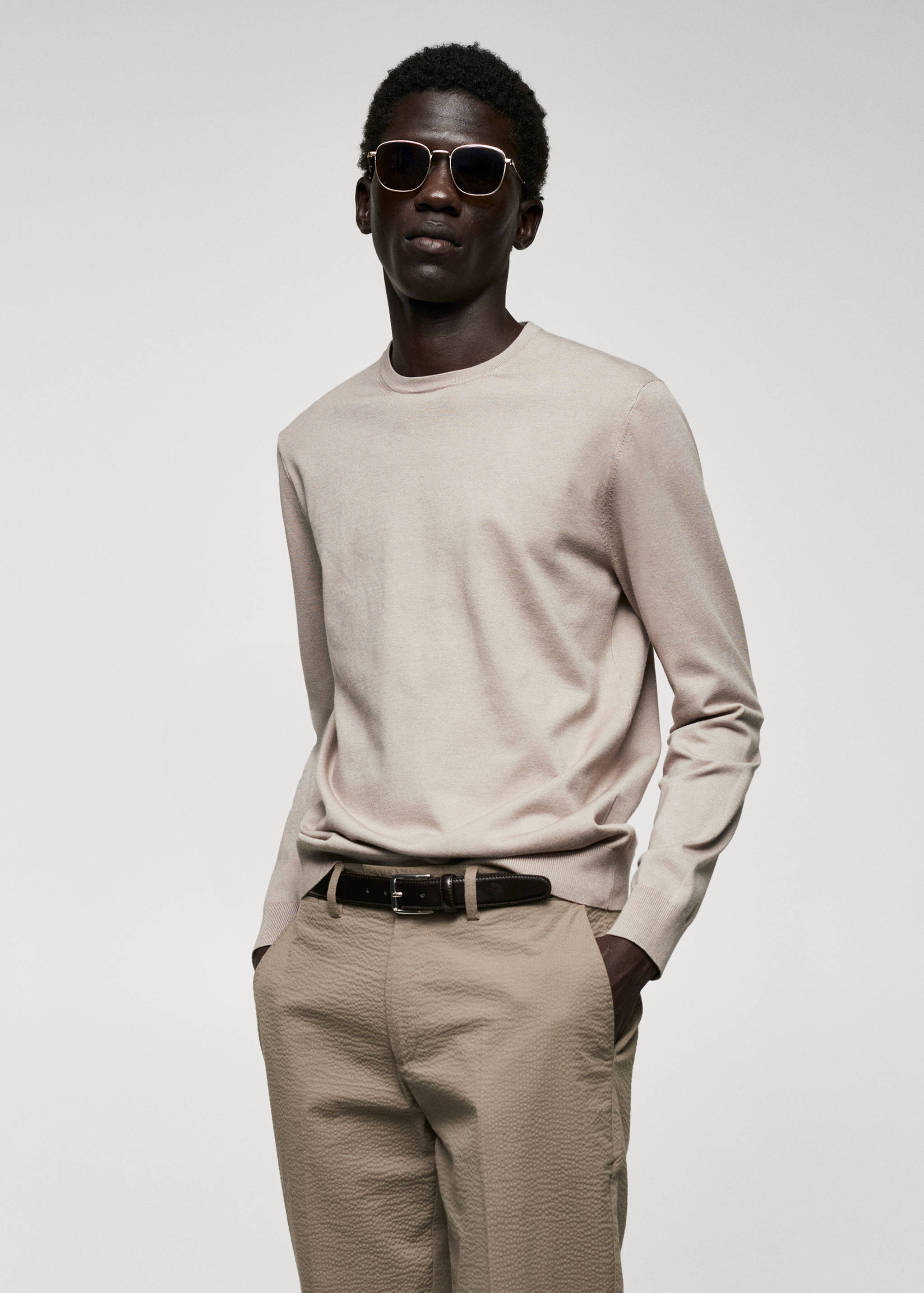 Feinstrick-Pullover - Mittlere Ansicht