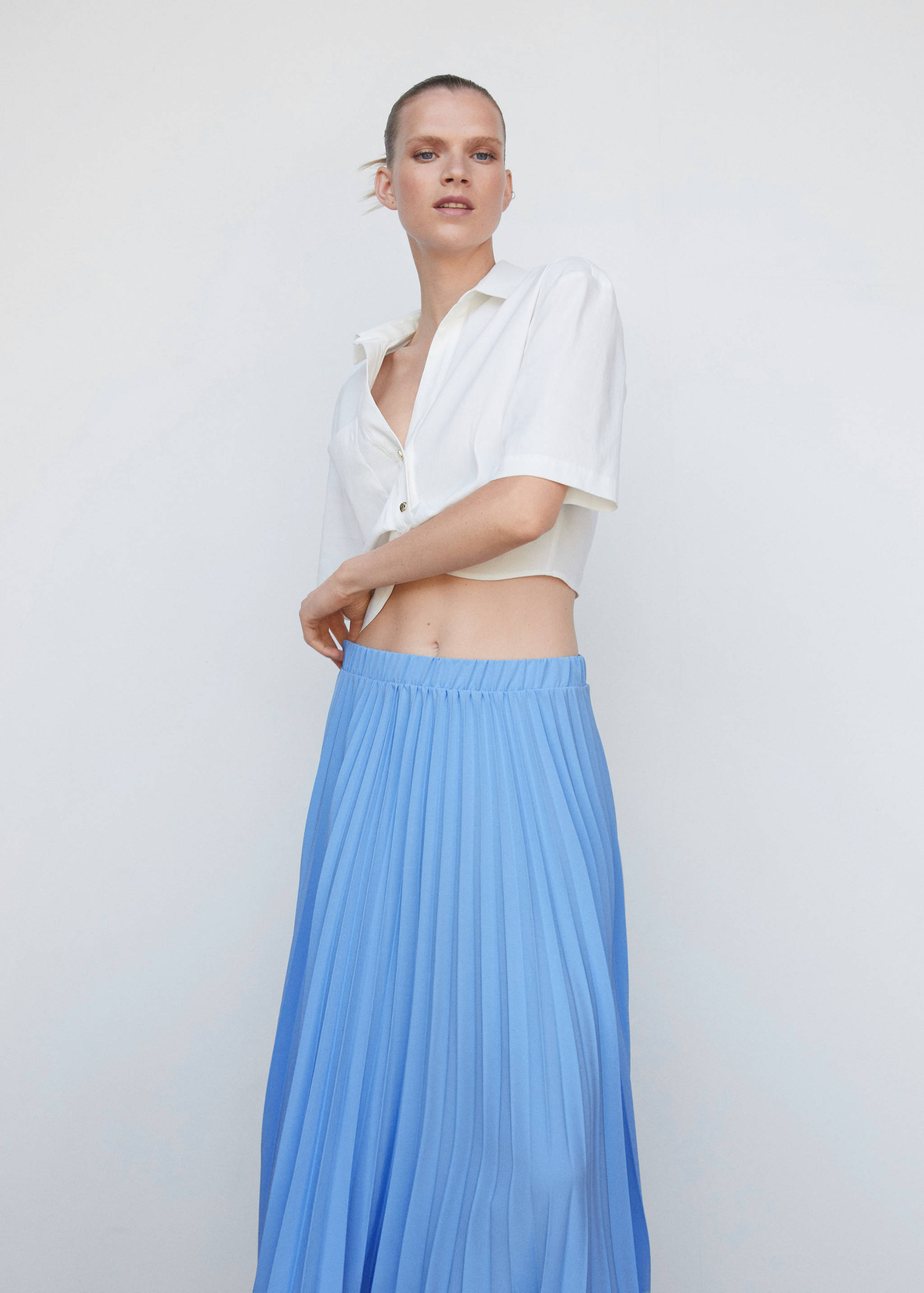 Asymmetrischer Plissée-Rock - Detail des Artikels 1