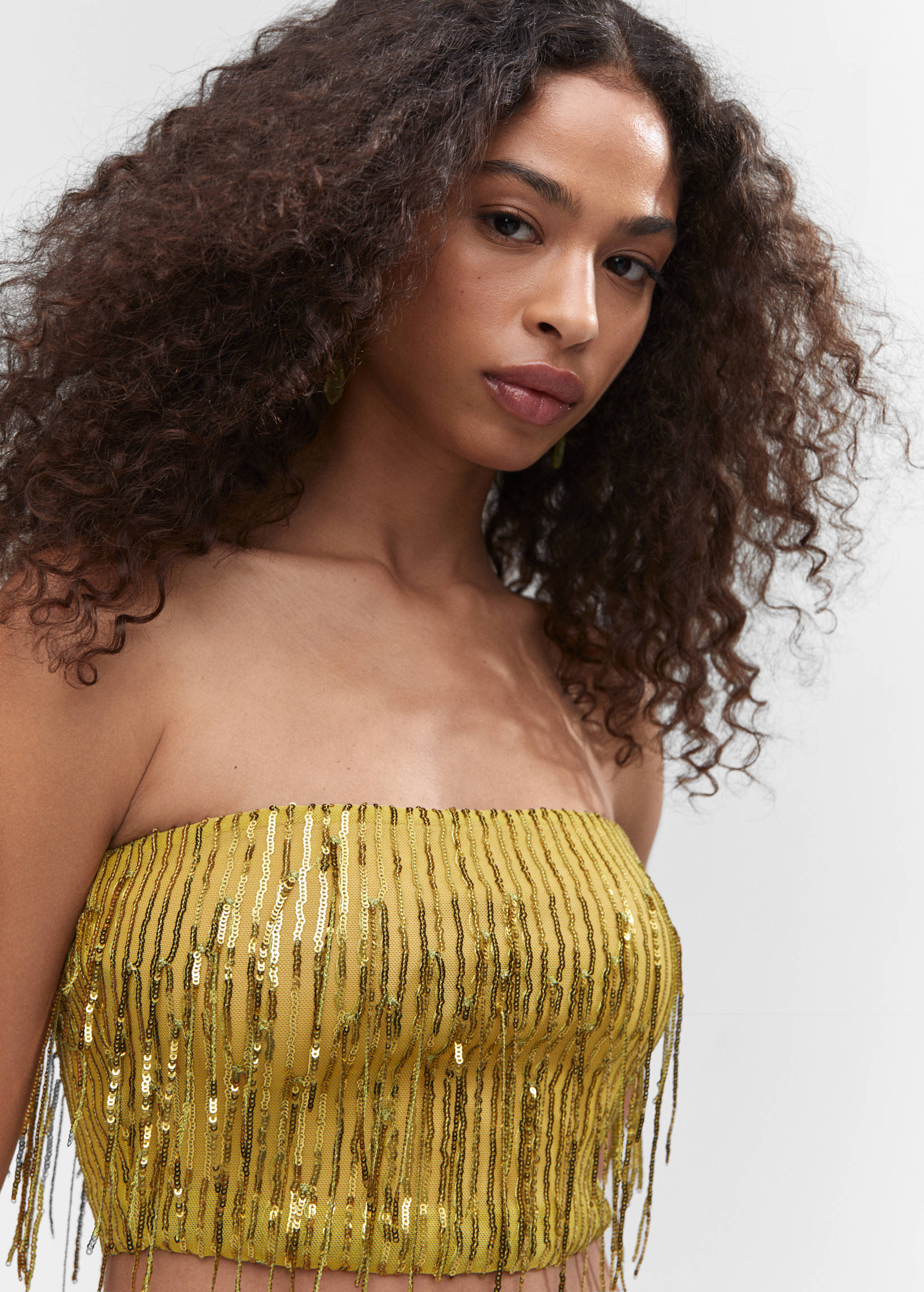 Top mit Metallic-Fransen - Detail des Artikels 1