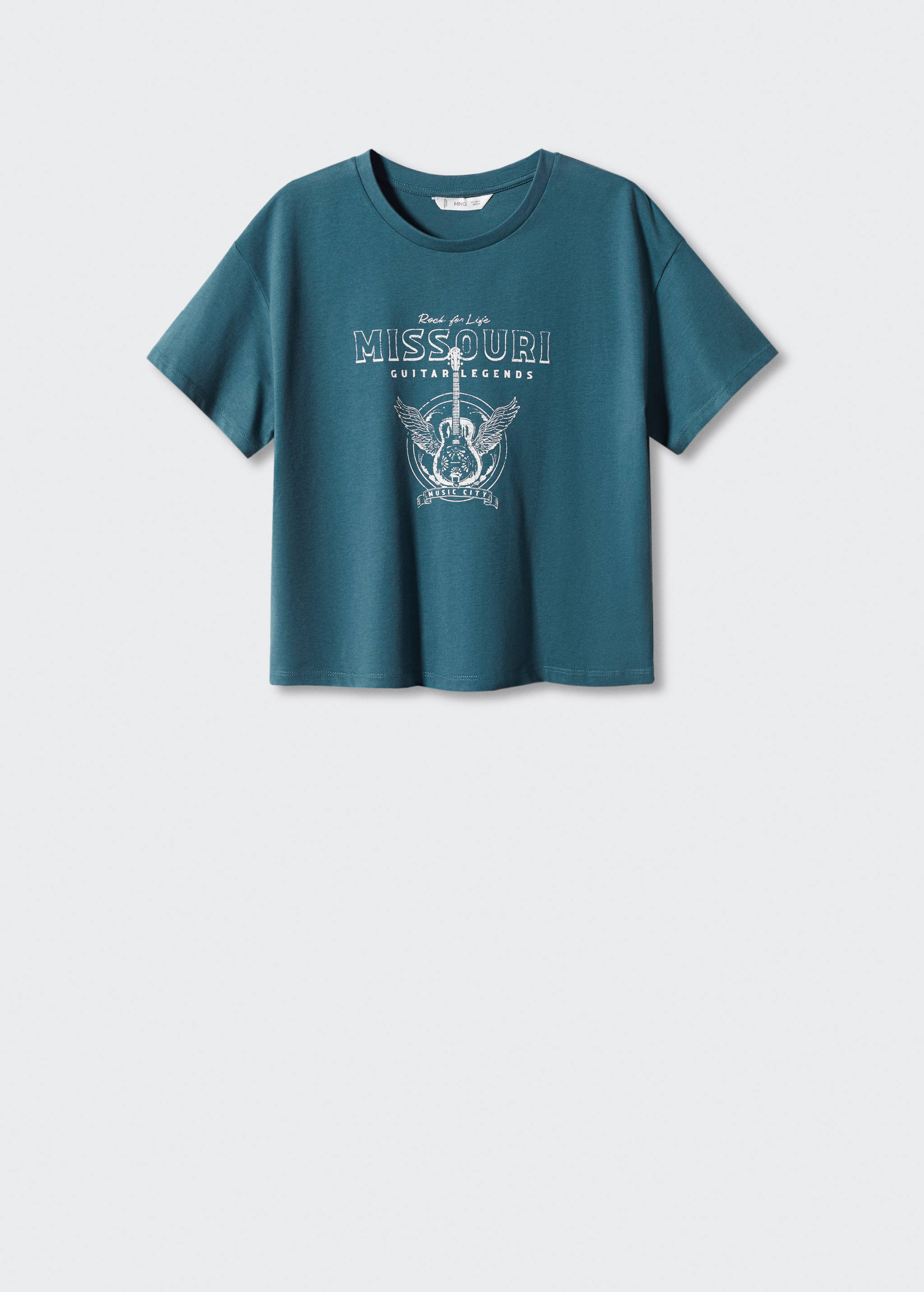 Printed cotton-blend T-shirt - Article without model