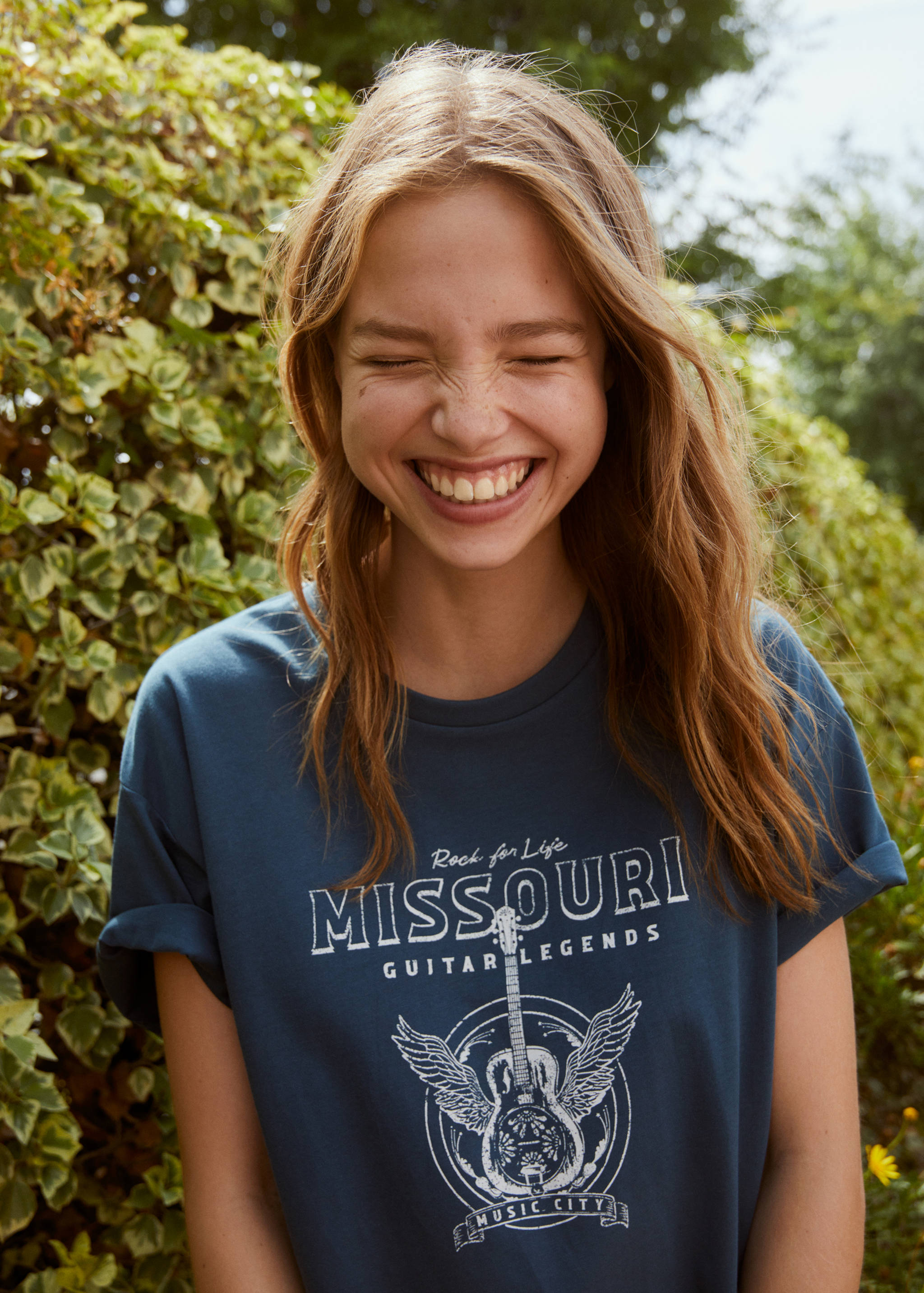 Printed cotton-blend T-shirt - Details of the article 5