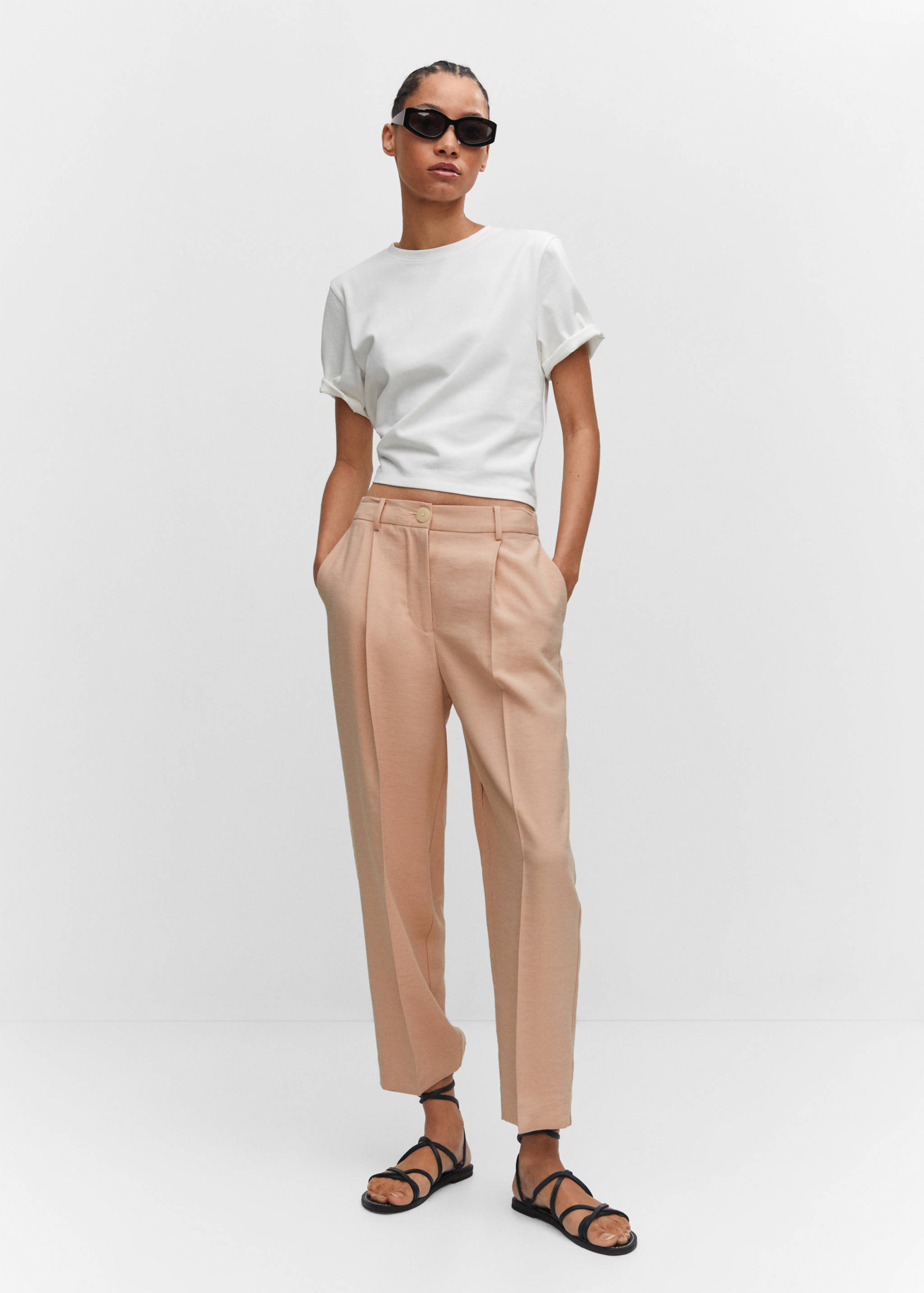 Pantalon droit pinces - Plan général