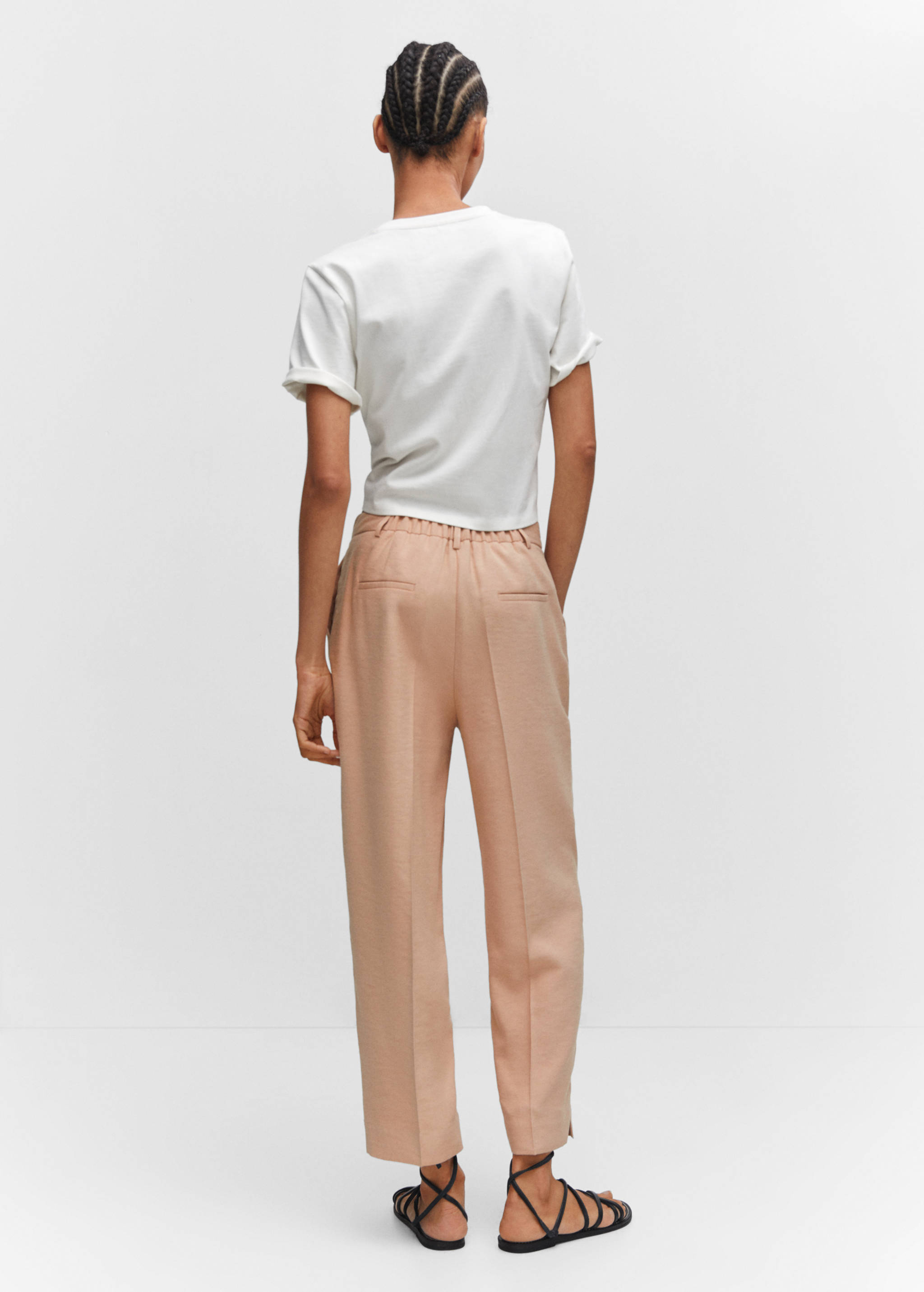 Pantalon droit pinces - Verso de l’article