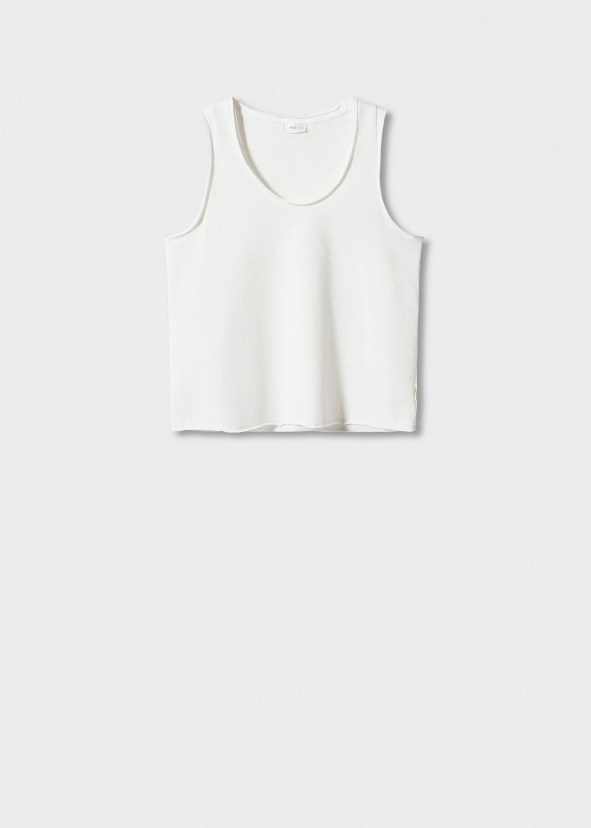 Strap cotton T-shirt - Article without model
