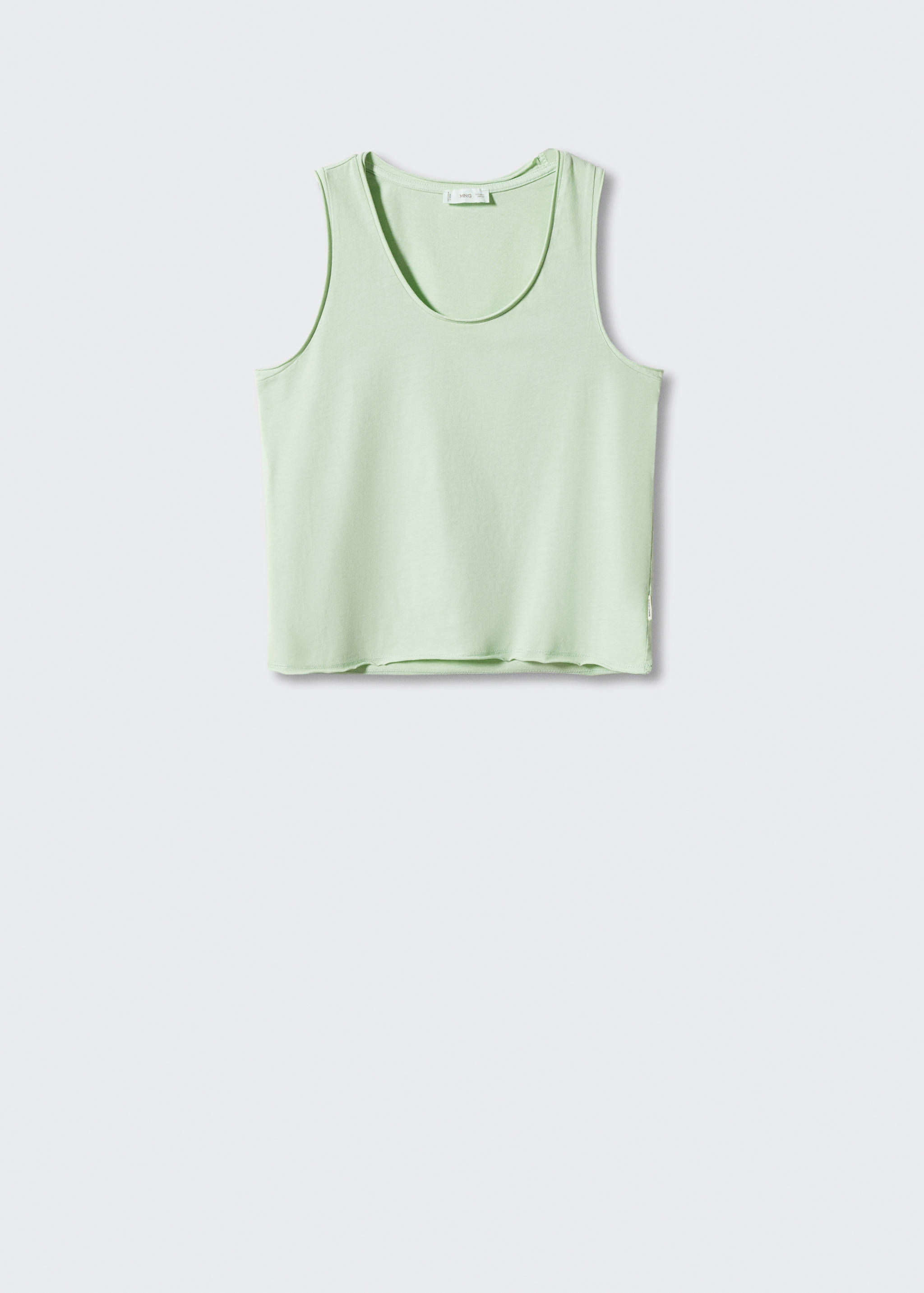 Strap cotton T-shirt - Article without model