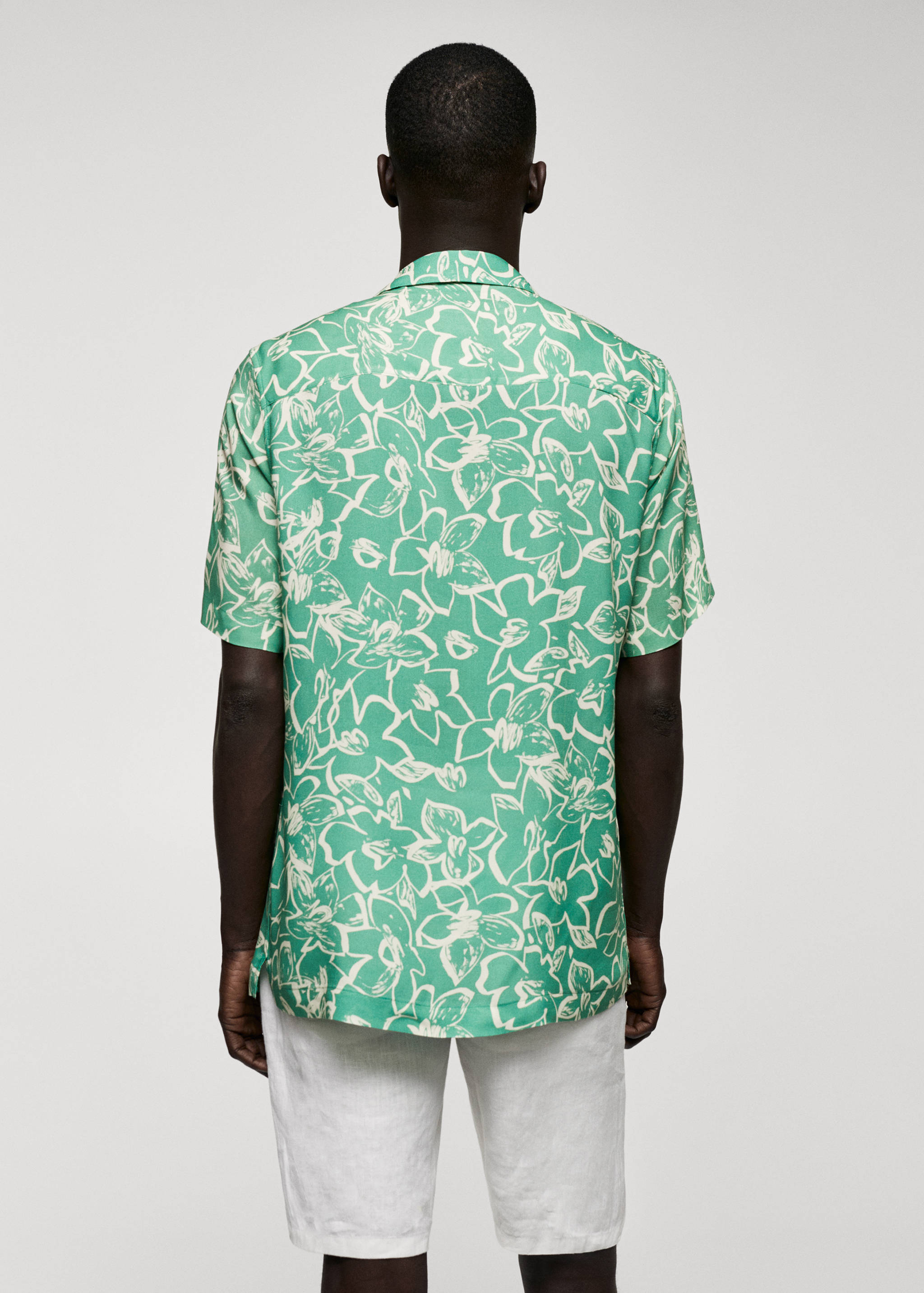 Camisa fluida estampat floral - Revers de l'article