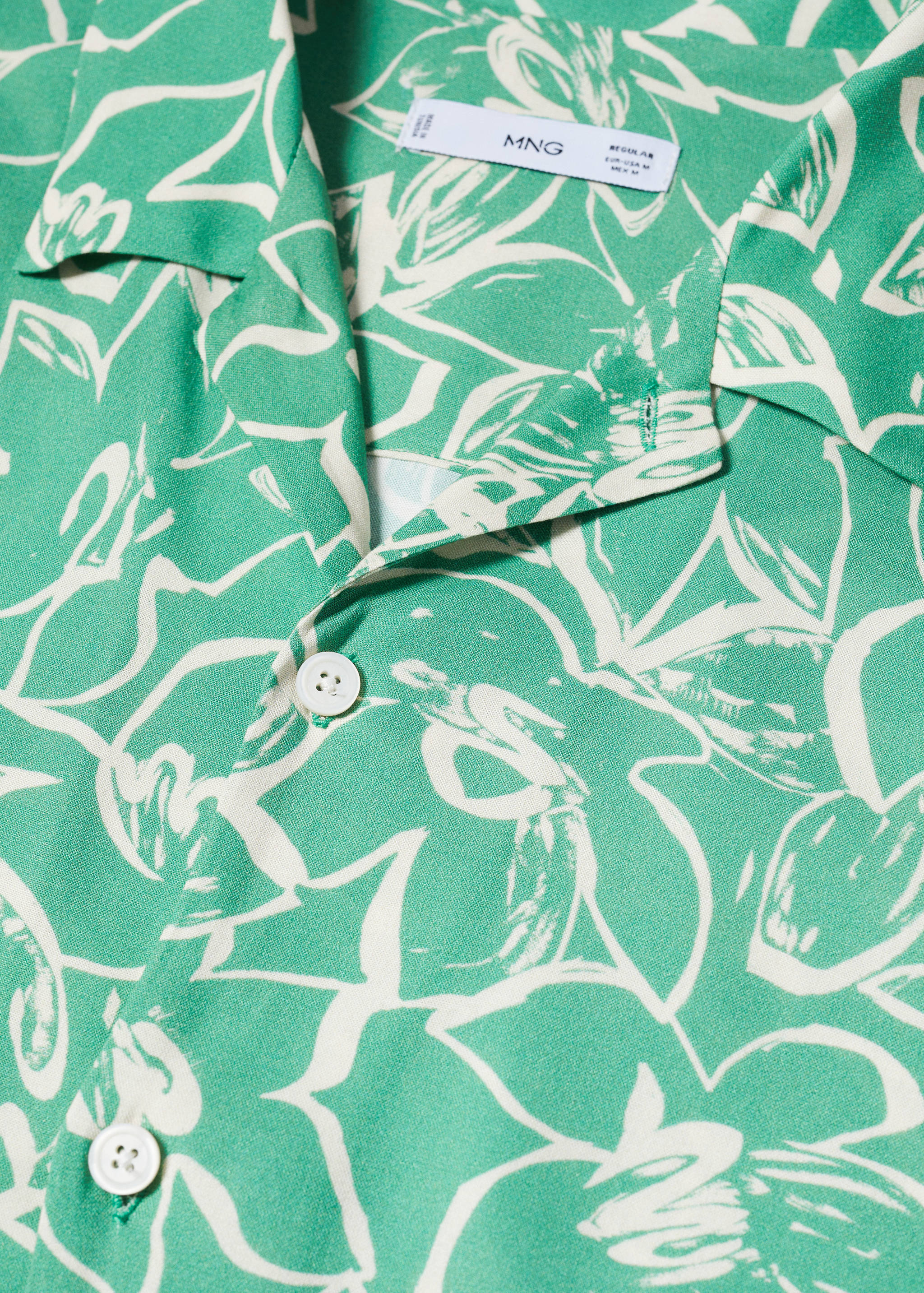 Camisa fluida estampat floral - Detall de l'article 8