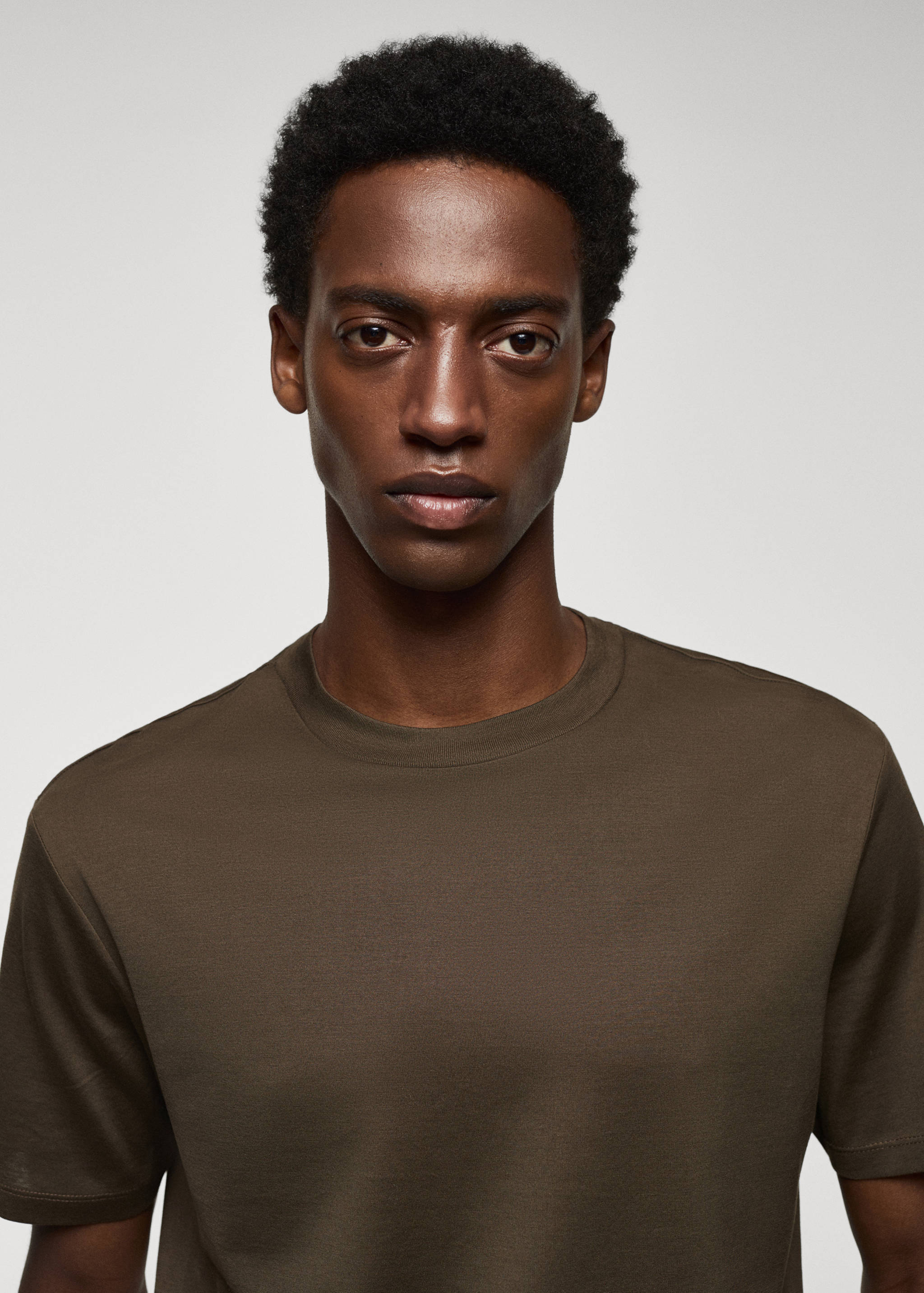 Mercerizované tričko regular fit - Detail zboží 1