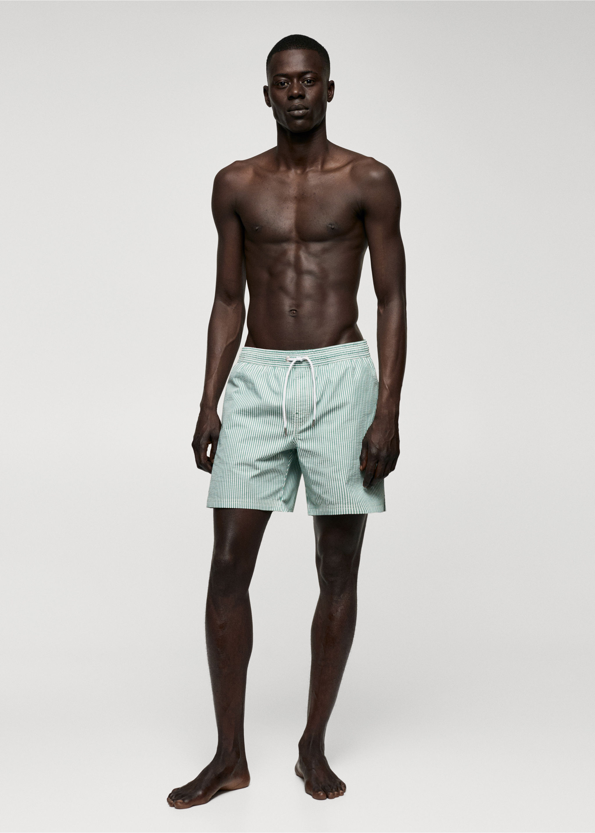 Maillot de bain rayures seersucker - Détail de l'article 4