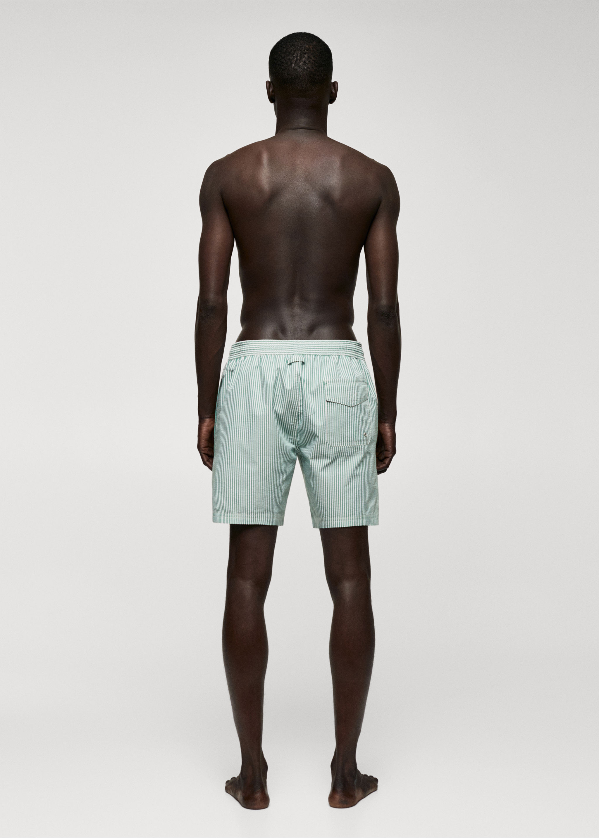 Maillot de bain rayures seersucker - Verso de l’article