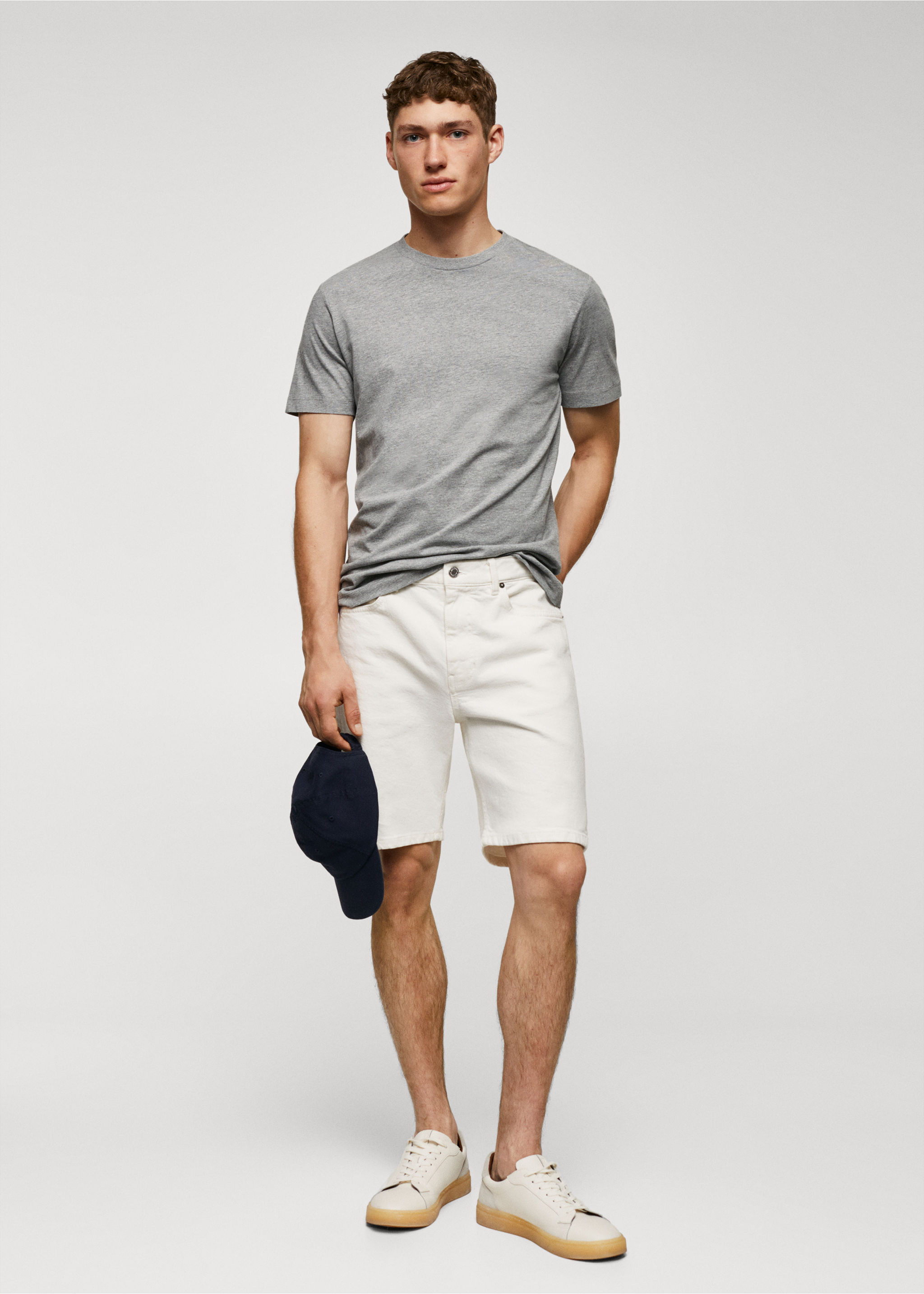 Basic cotton stretch t-shirt - General plane