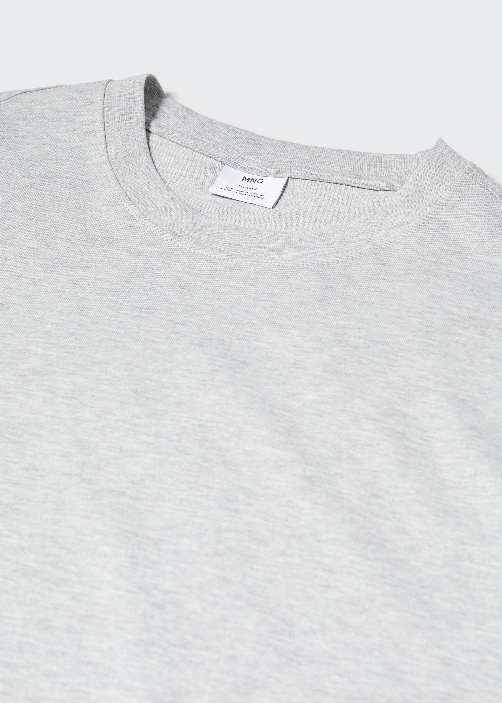 Basic relaxed-fit cotton t-shirt - Details of the article 8