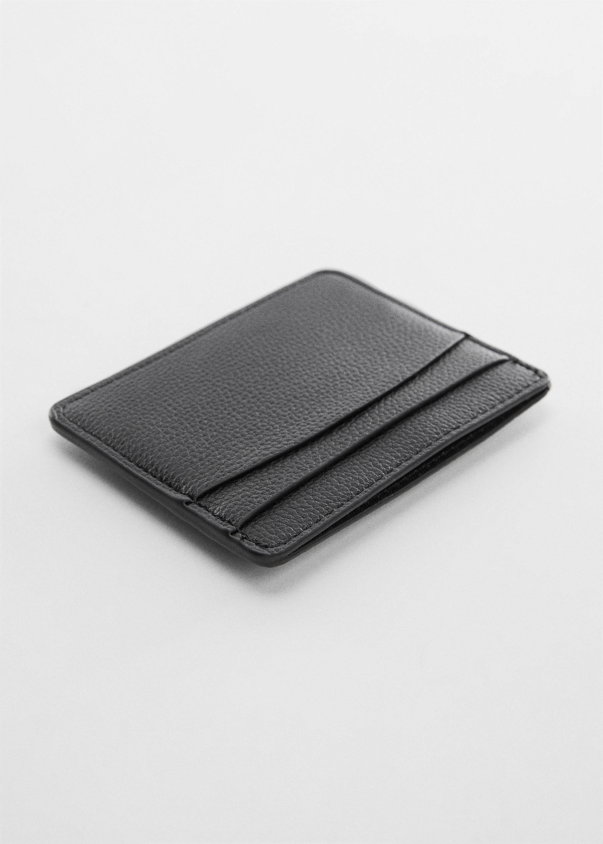 Anti-contactless faux-leather card holder - Medium plane