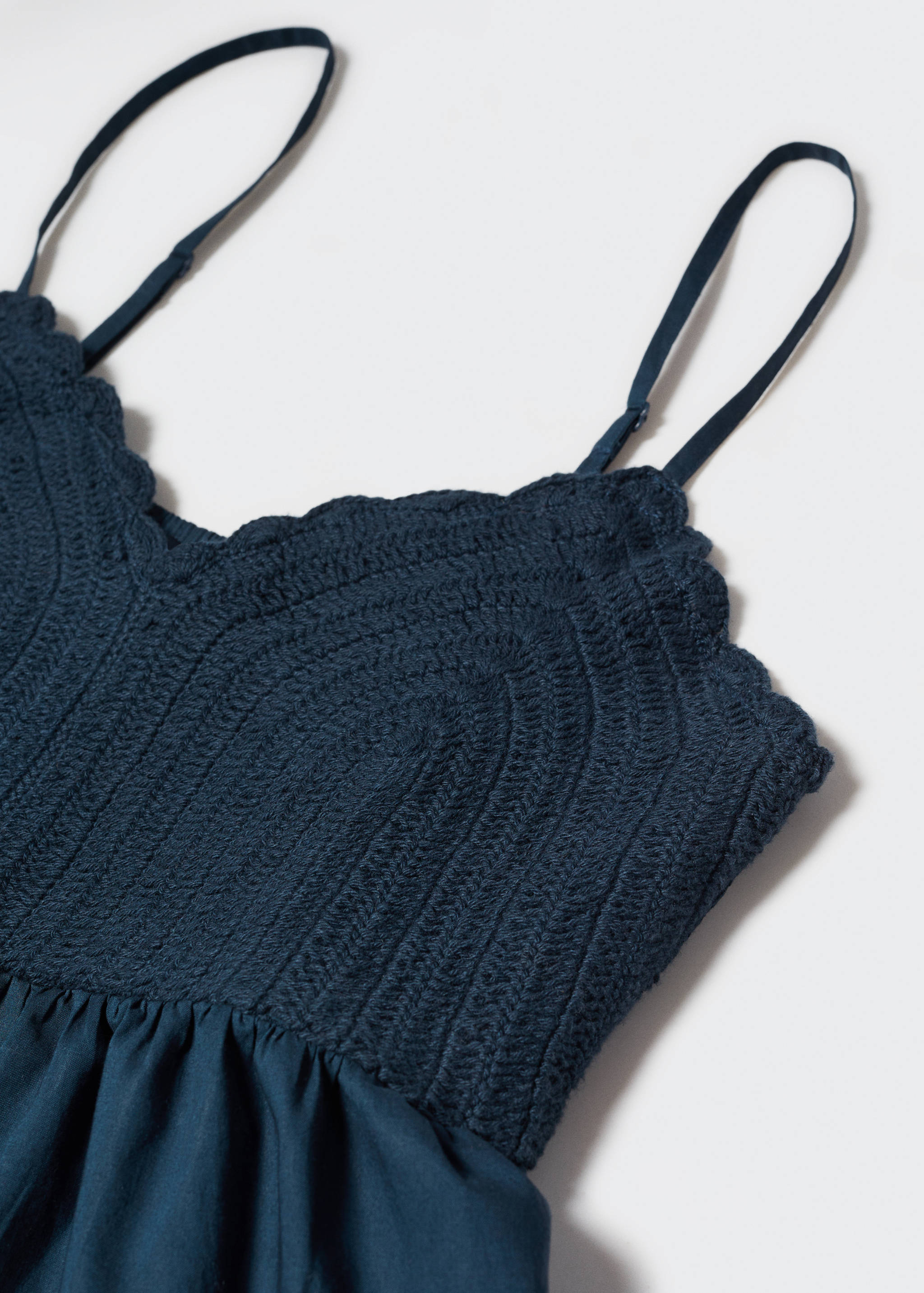 Cotton-blend knit top - Details of the article 8