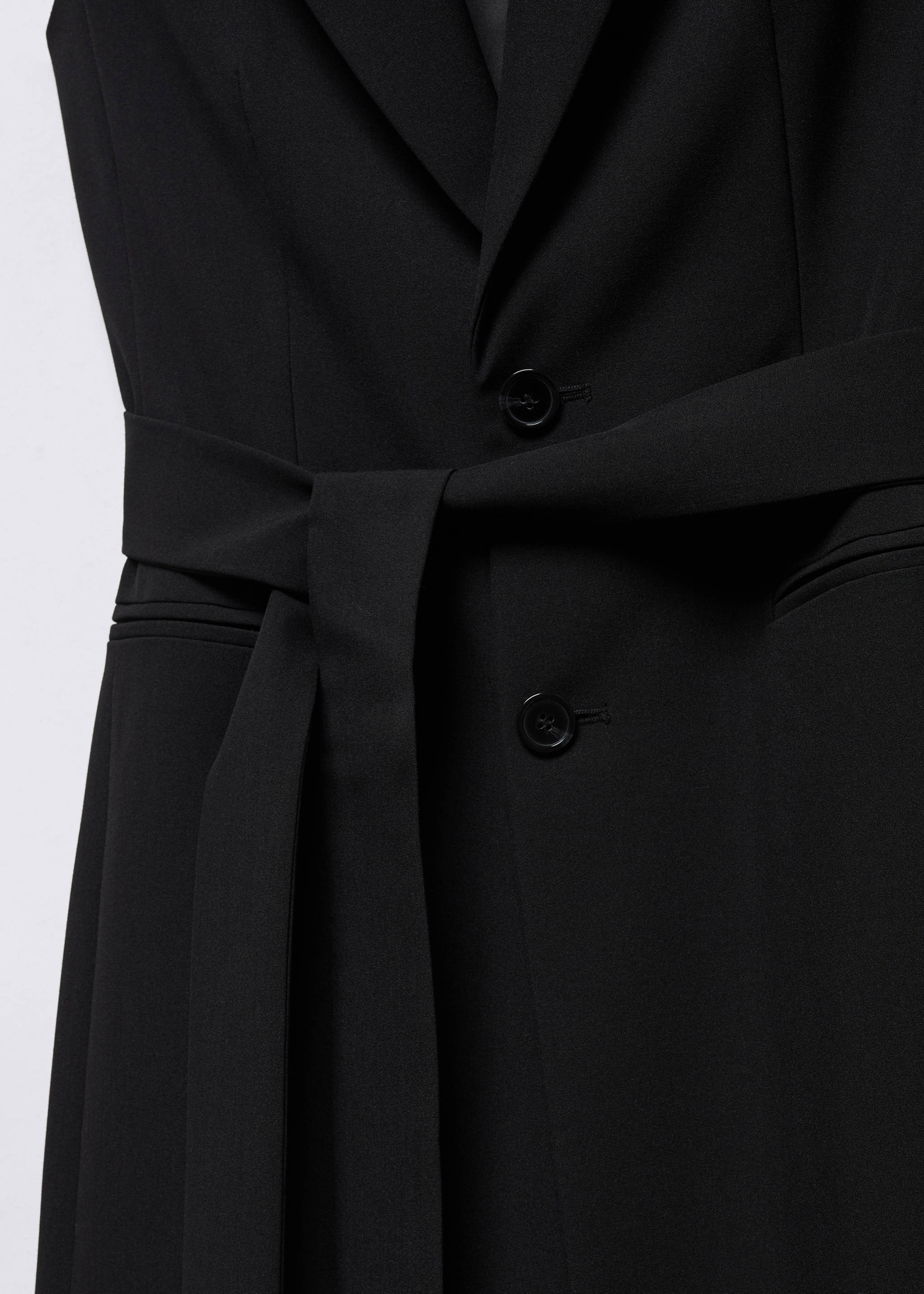 Long gilet with bow - Details of the article 8