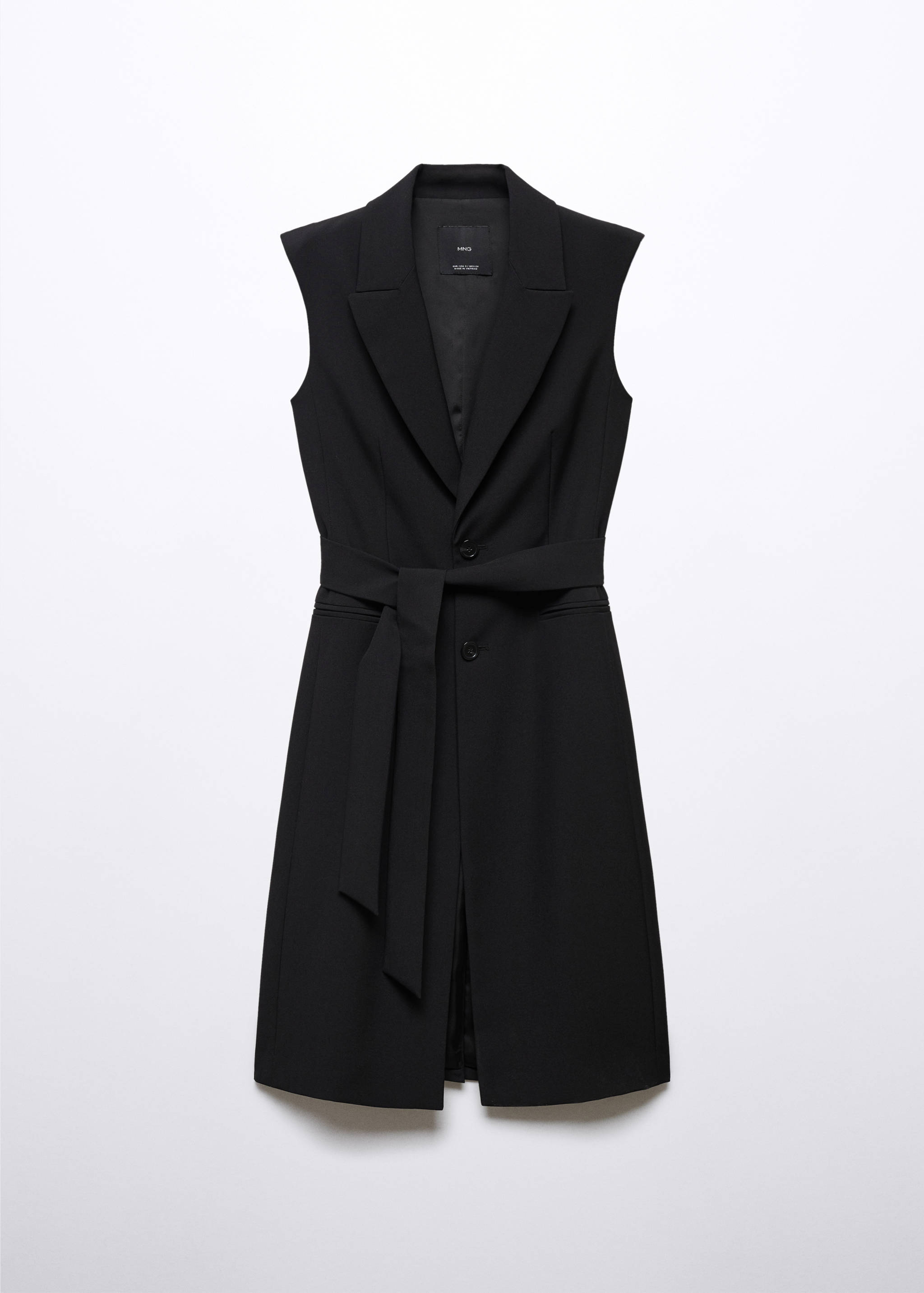 Long gilet with bow - Article without model