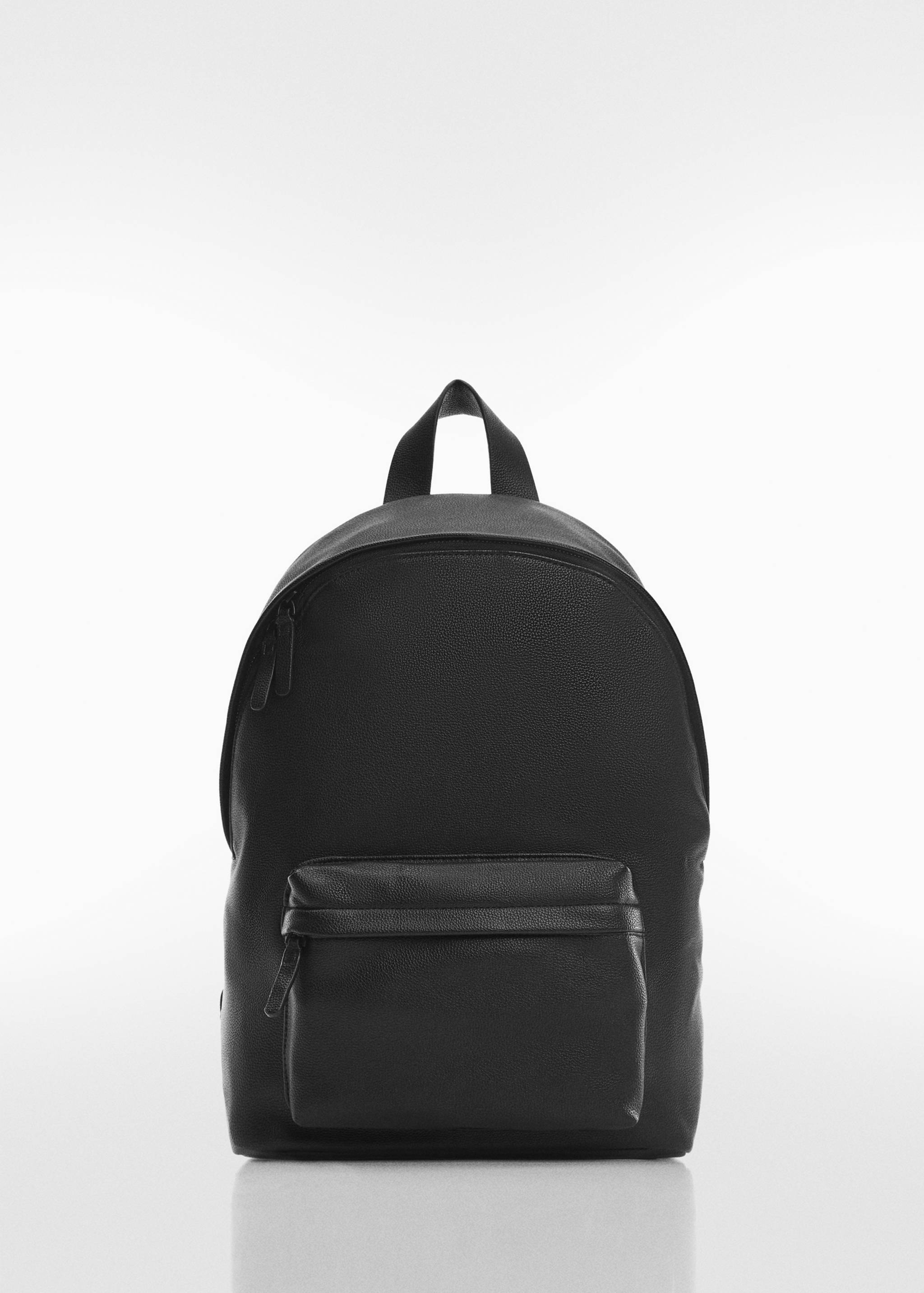 Faux-leather backpack - Article without model