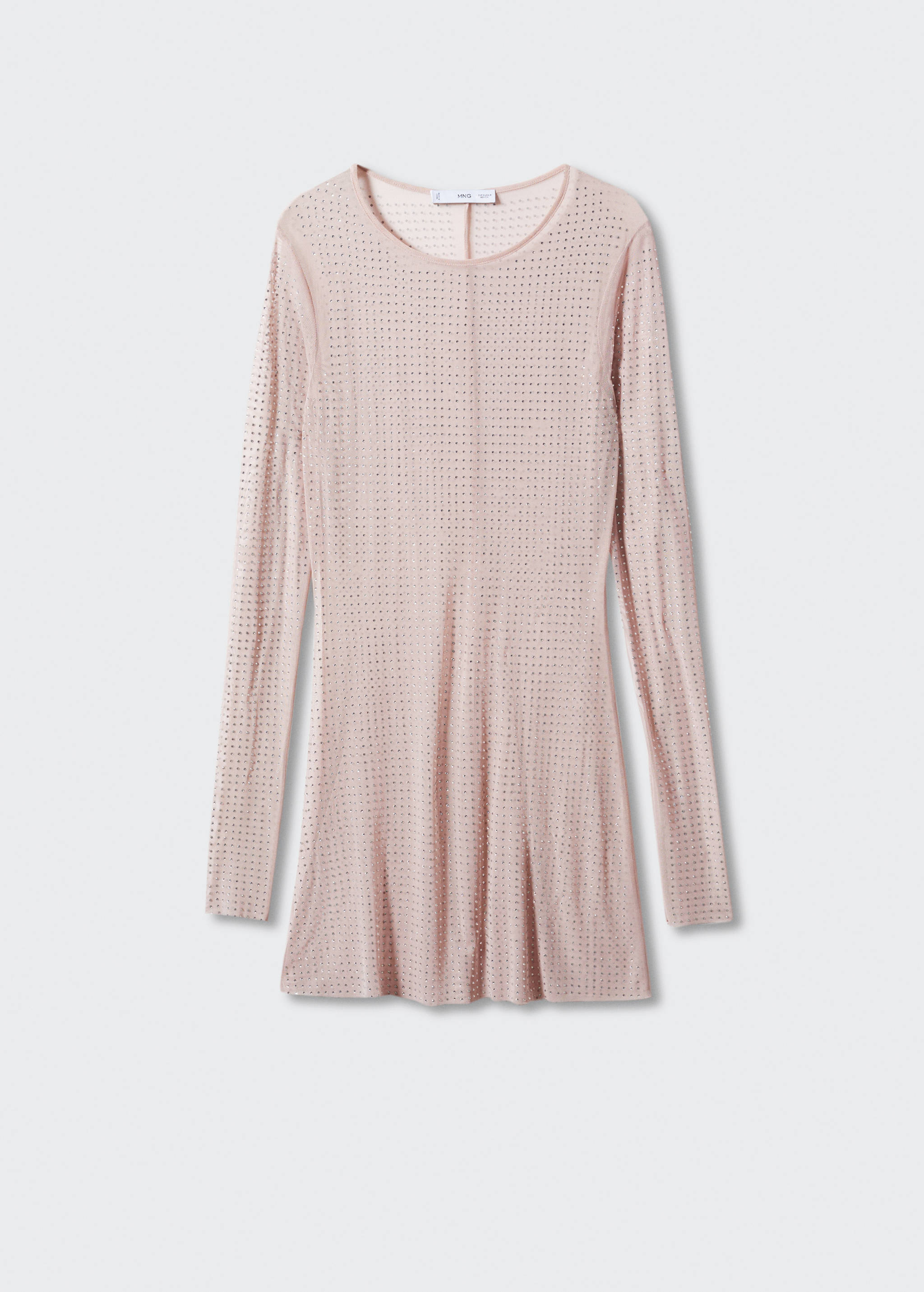 Sukienka z siateczki z kryształkami - Artykuł bez modela/modelki