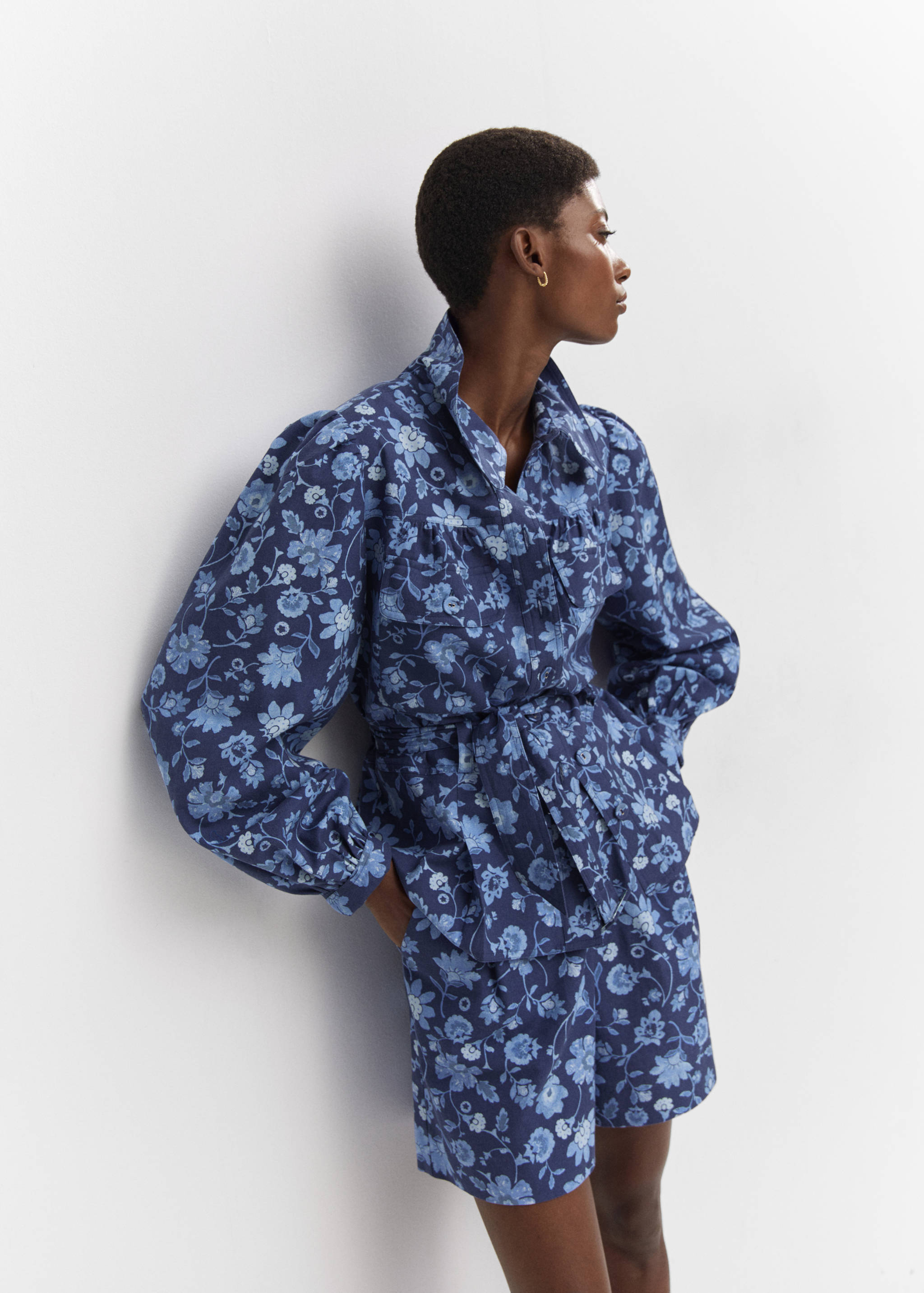 Shorts mit Blumenmuster - Detail des Artikels 2