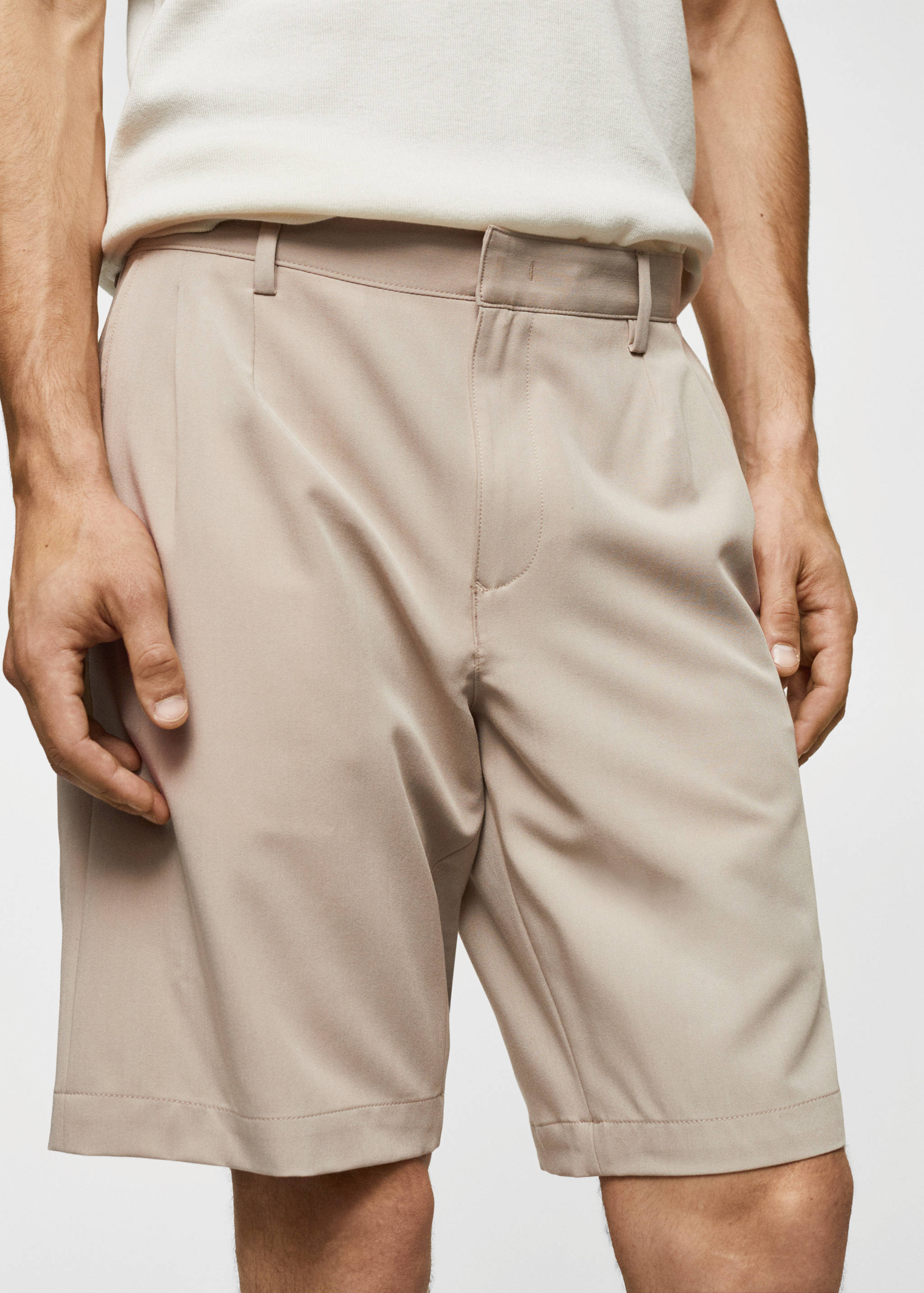 Βαμβακερή βερμούδα πιέτες - Λεπτομέρεια του προϊόντος 1