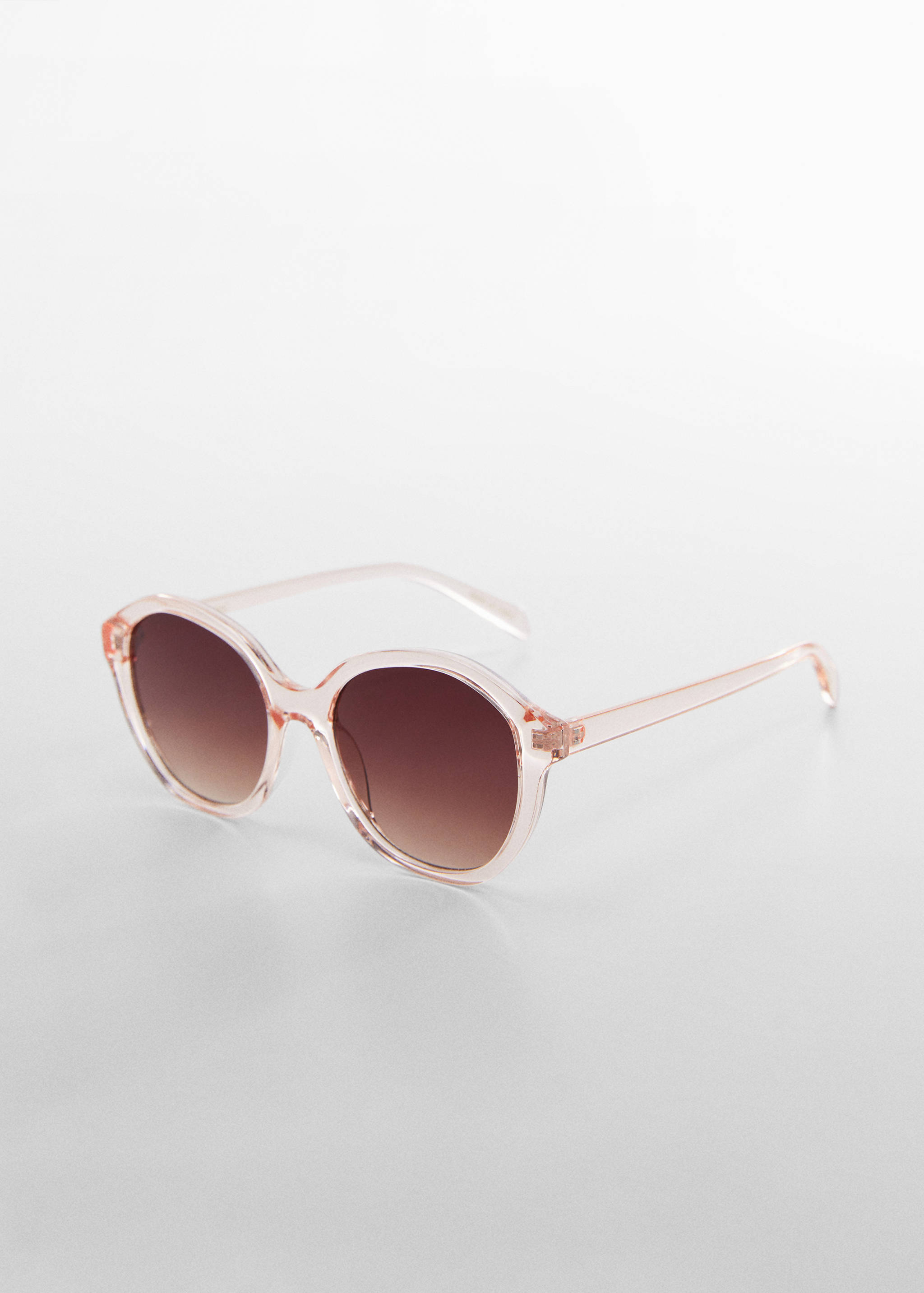 Runde Sonnenbrille in Schildplatt-Optik - Mittlere Ansicht