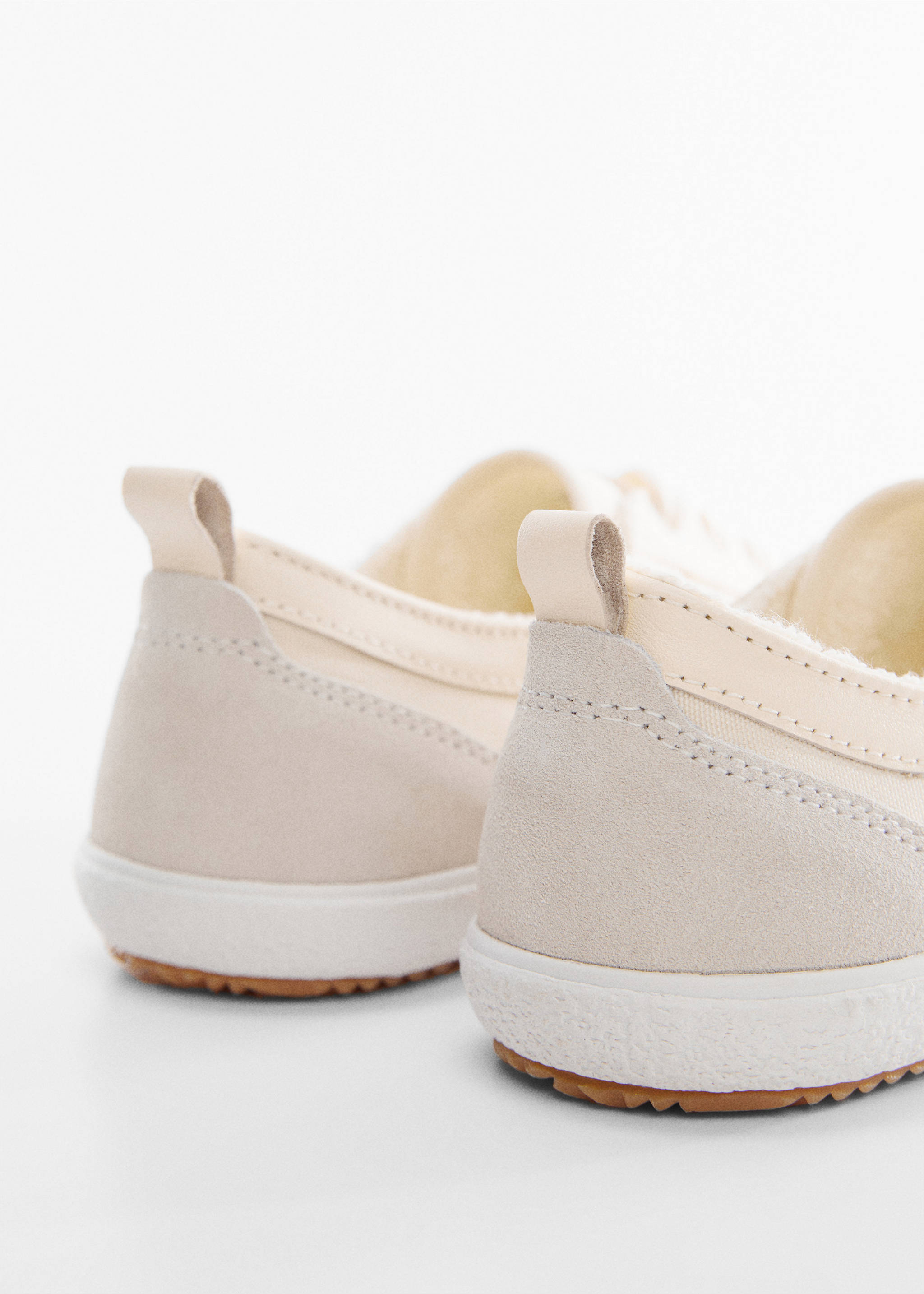 Decorative seam sneakers - Details of the article 1, Beige. Ref: 57042508-00.