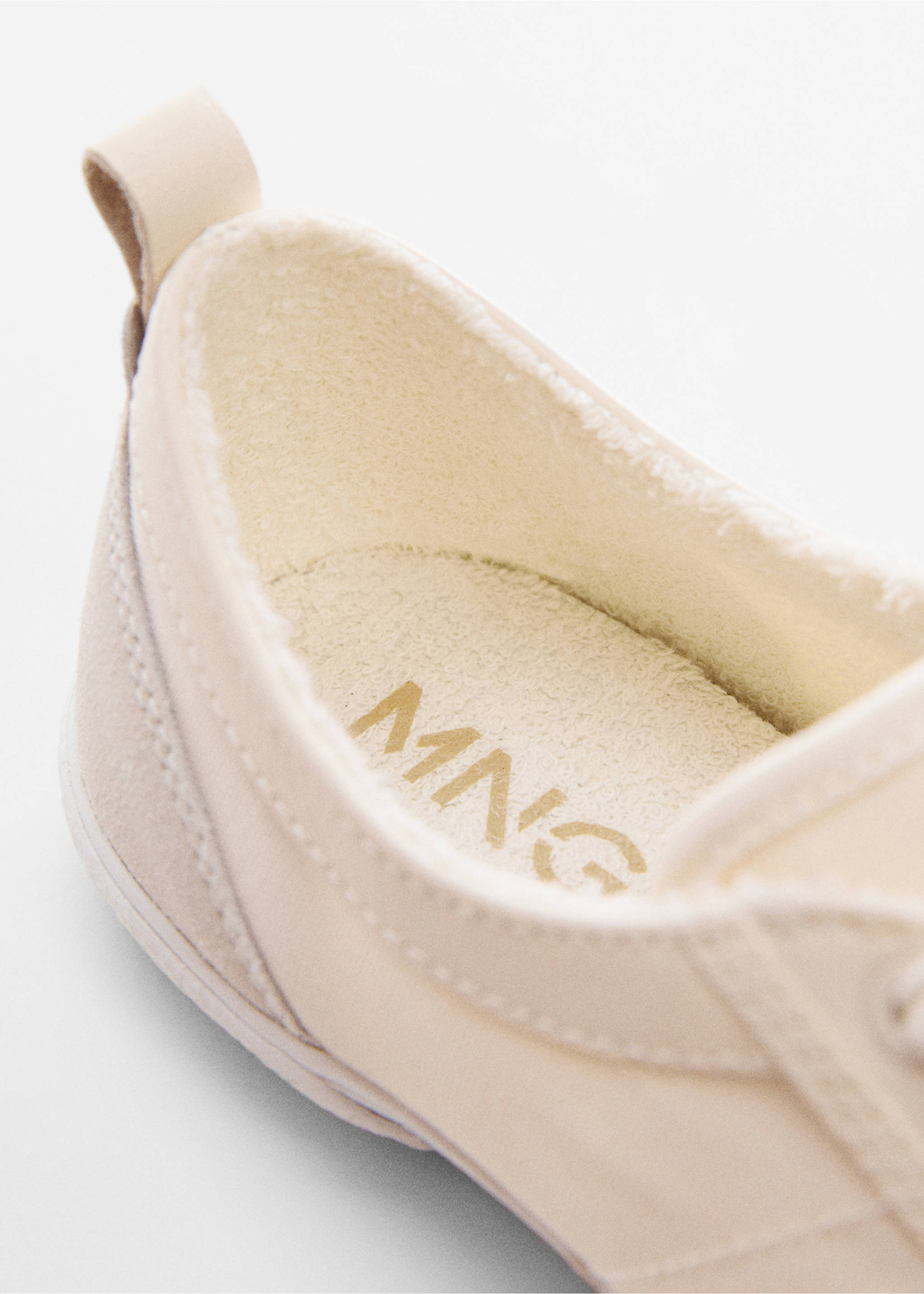 Decorative seam sneakers - Details of the article 2, Beige. Ref: 57042508-00.