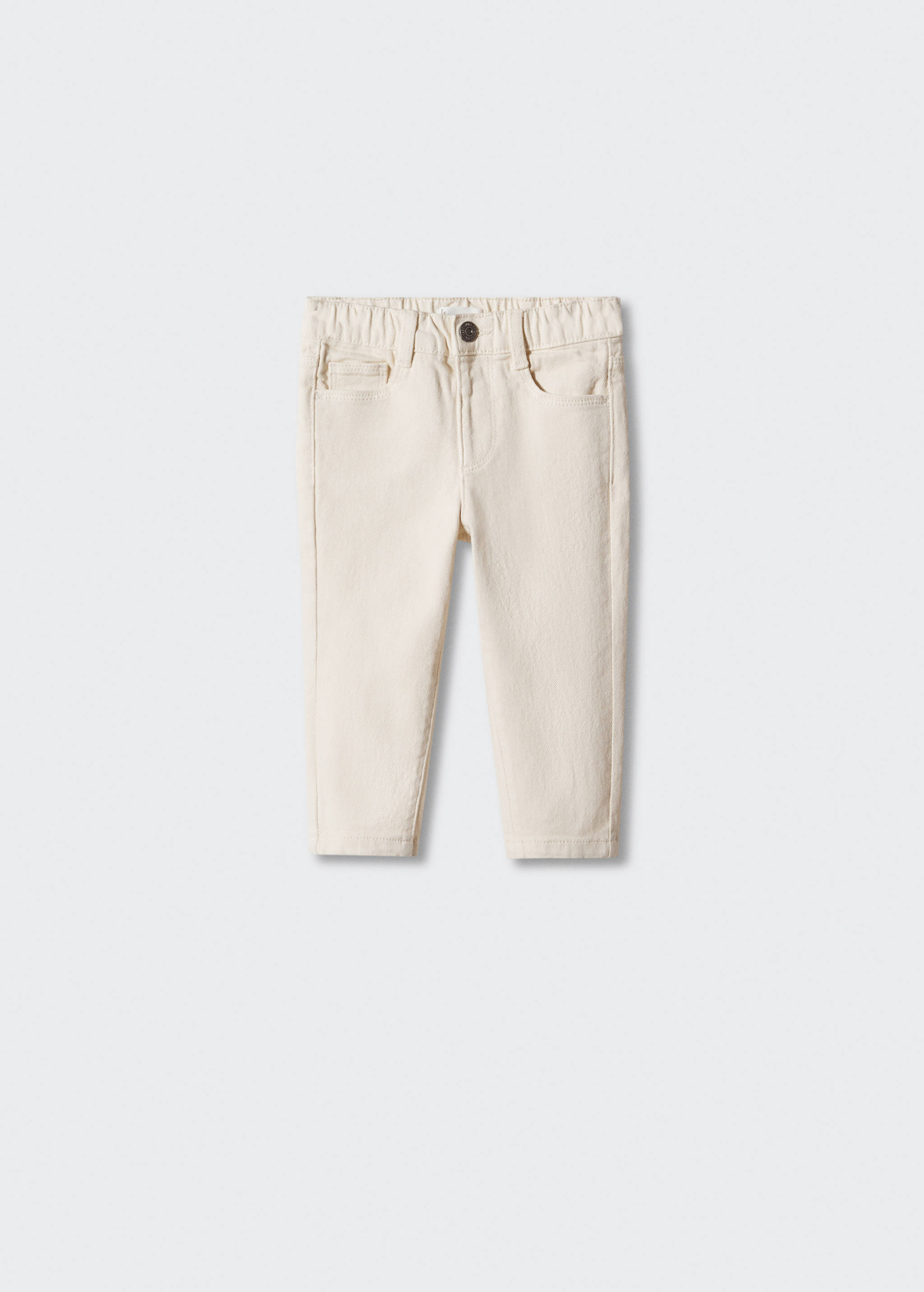 Stretch cotton-blend trousers - Article without model