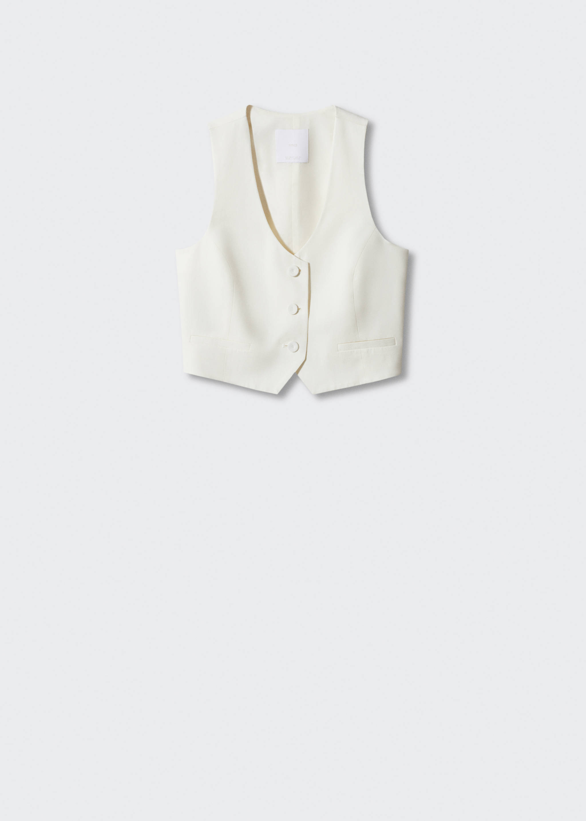 Getailleerd gilet met knopen - Artikel zonder model