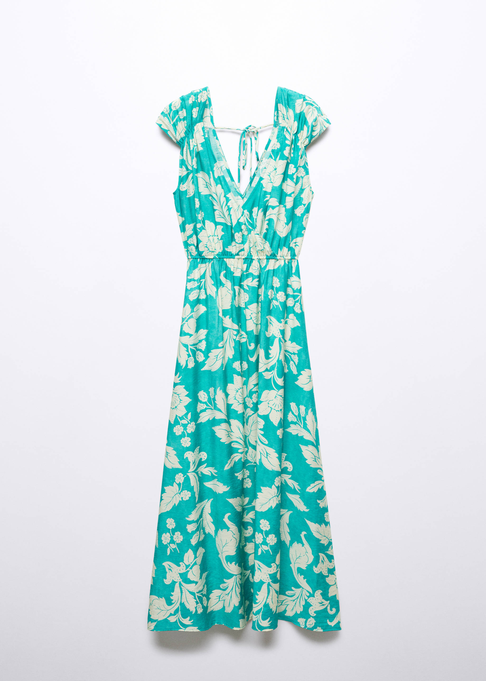 Floral wrap neckline dress - Article without model