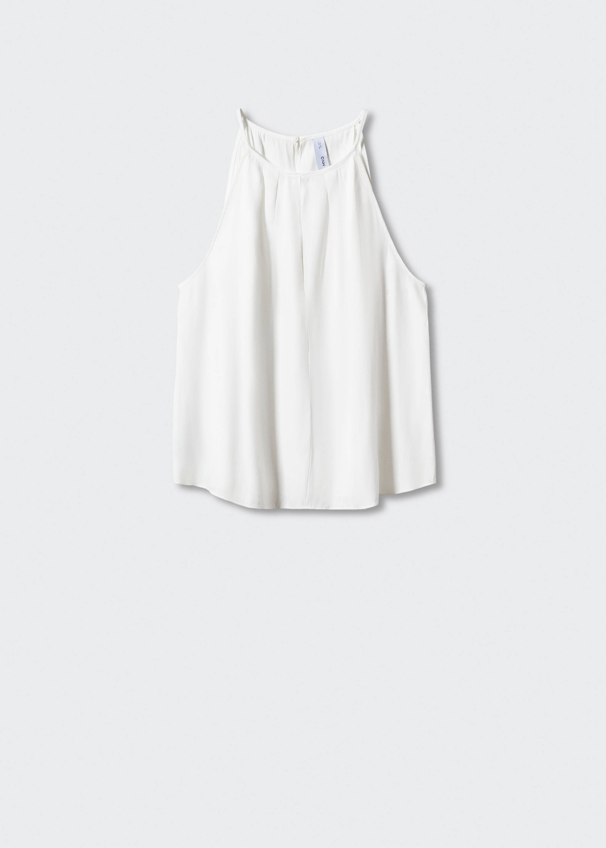 Top satinado cuello halter - Artículo sin modelo