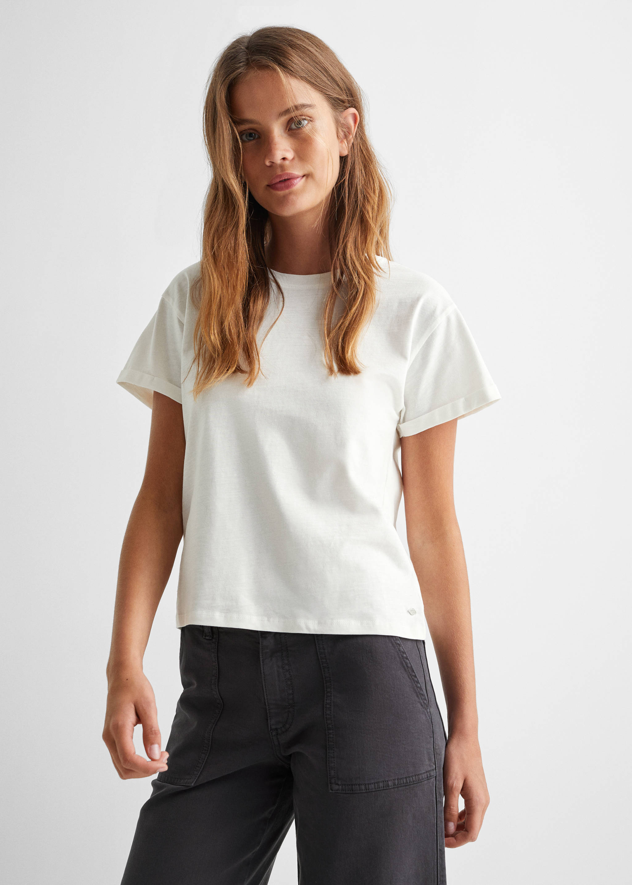 Camiseta básica algodón - Plano medio