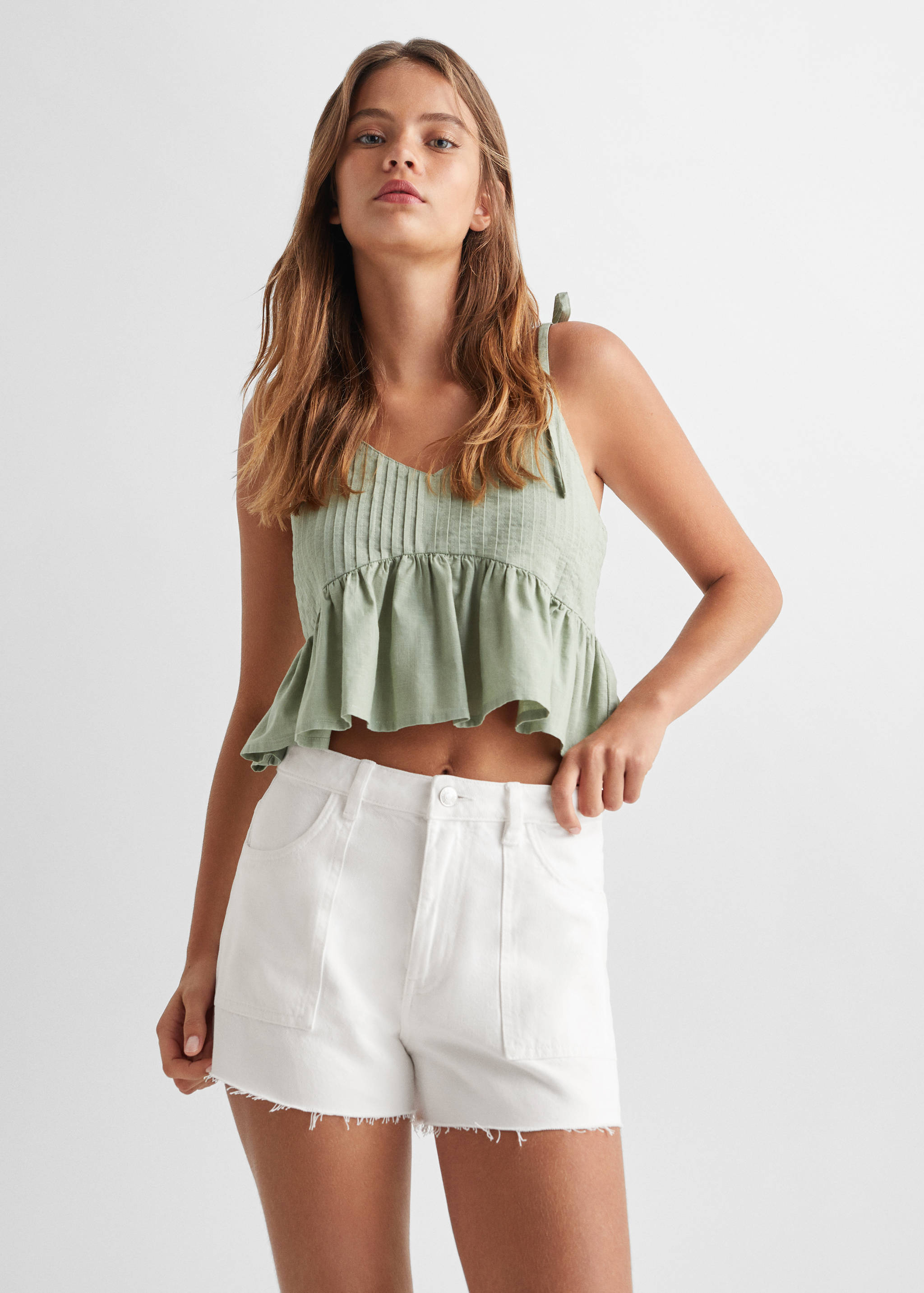 Short vaquero tiro medio - Plano medio