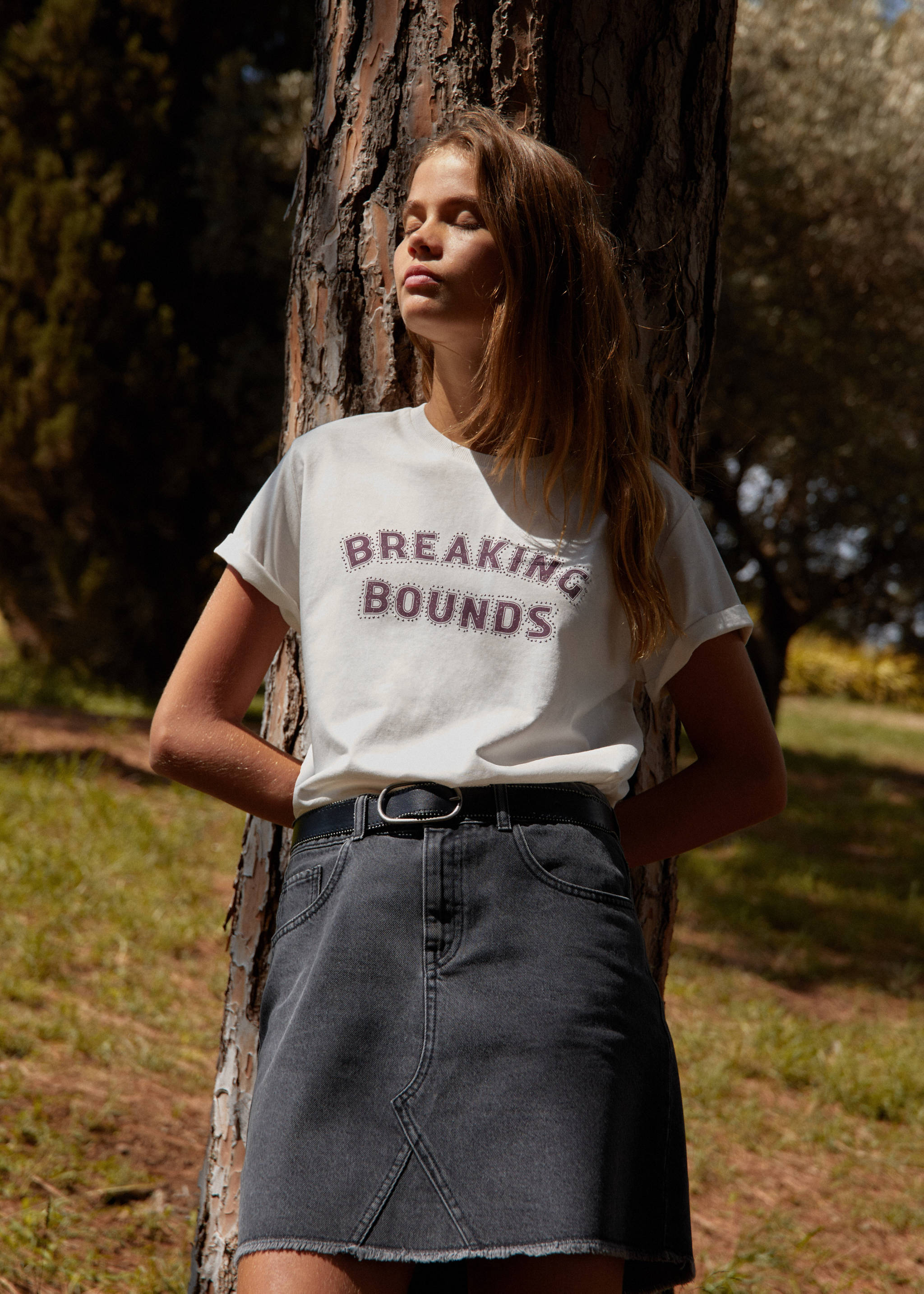 Denim mini-skirt - Details of the article 3