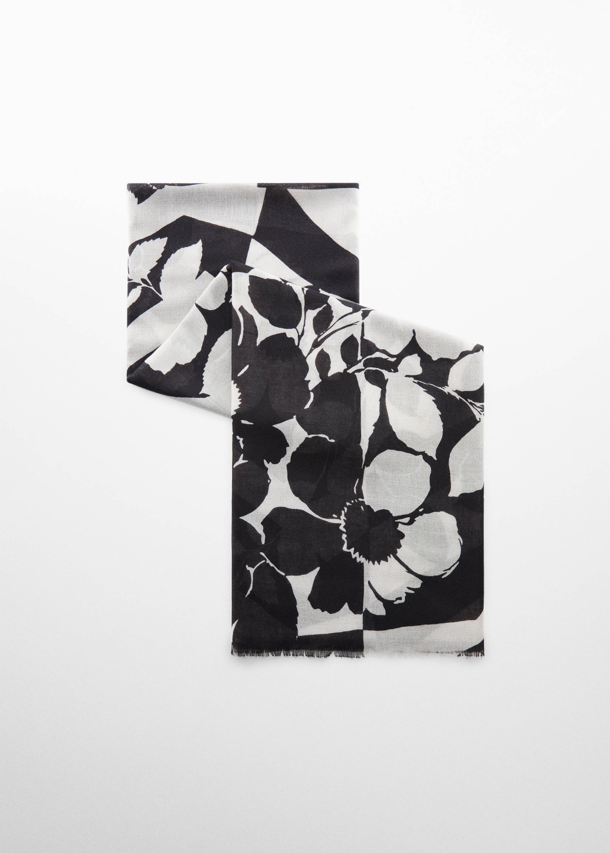 Echarpe estampada bicolor - Artigo sem modelo