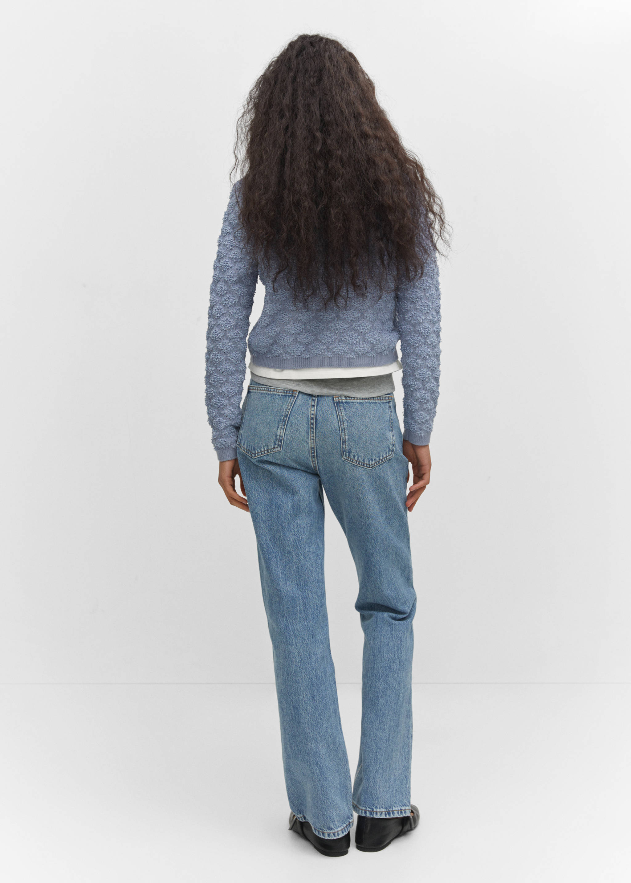 Cárdigan botones textura - Reverso del artículo