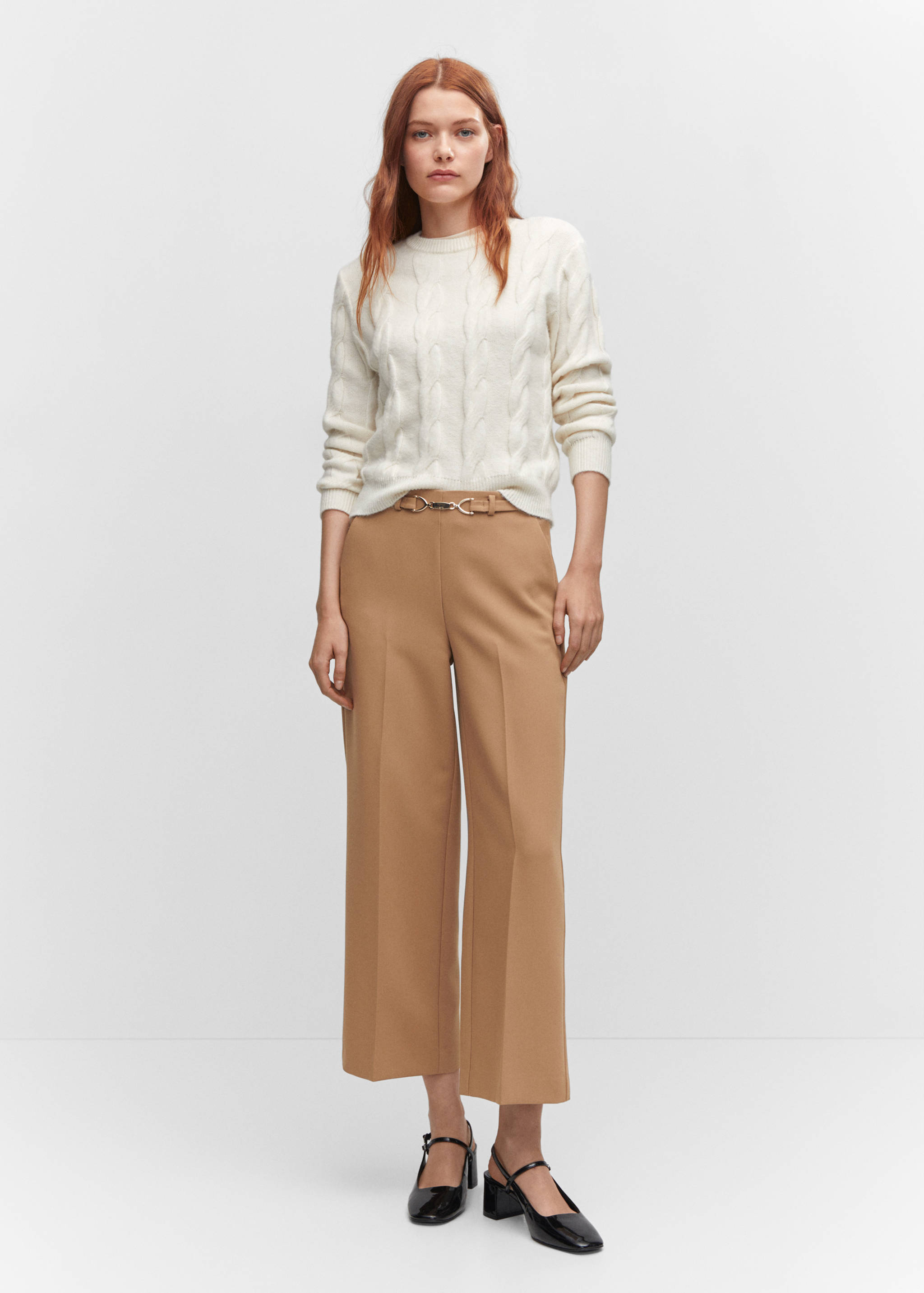 Belt culottes trousers - General plane