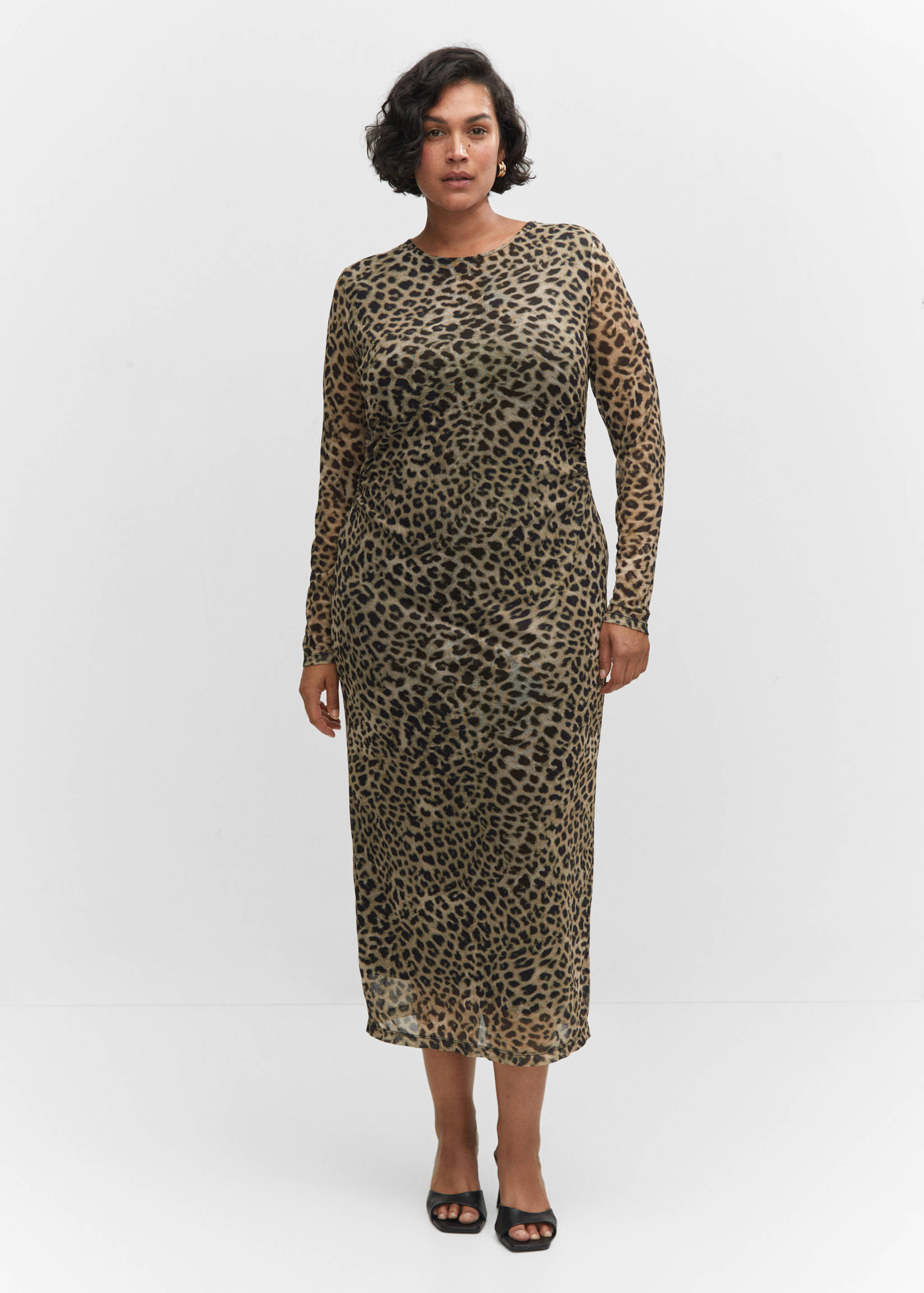 Robe midi en imprimé animal - Détail de l'article 3