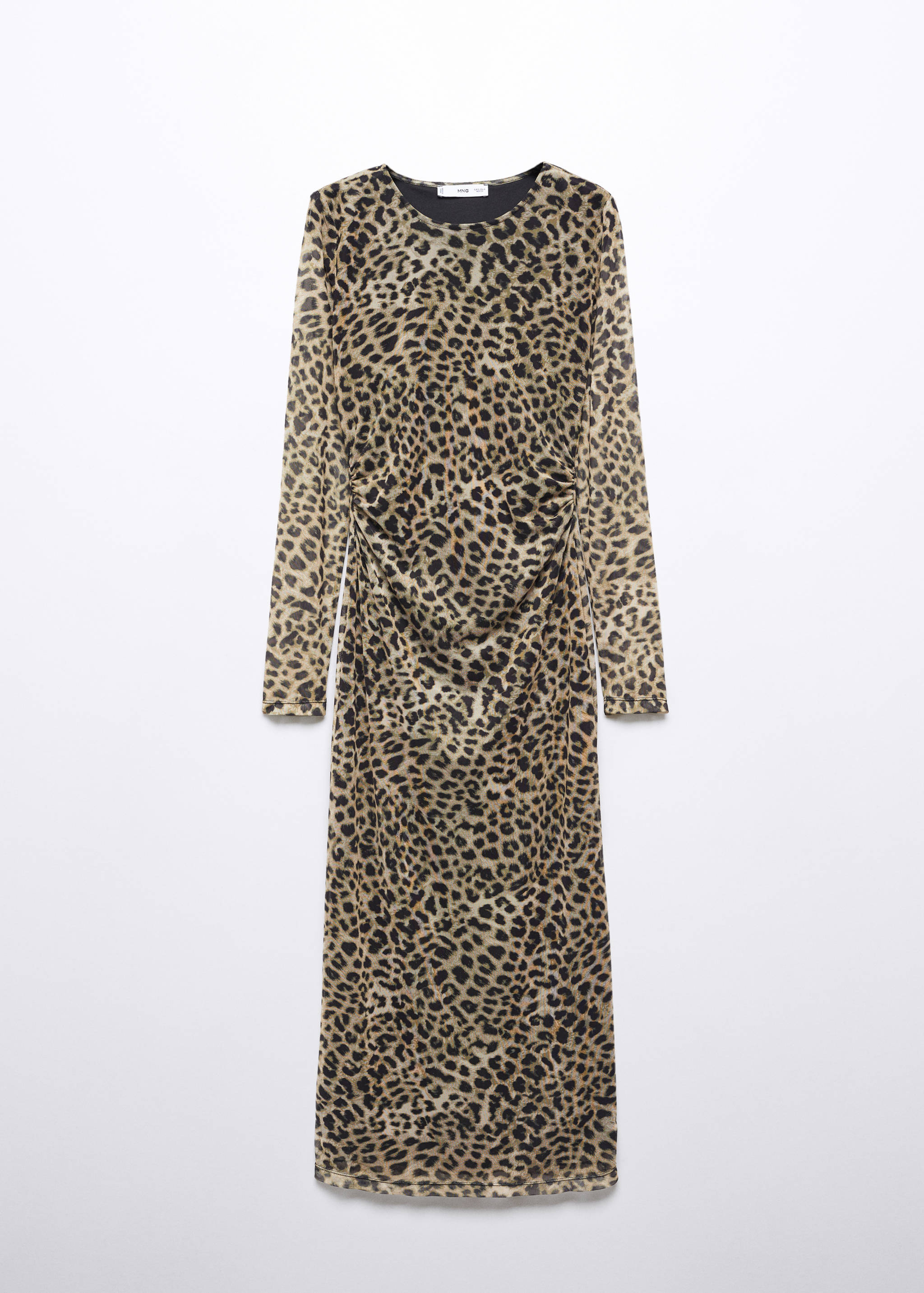 Robe midi en imprimé animal - Article sans modèle