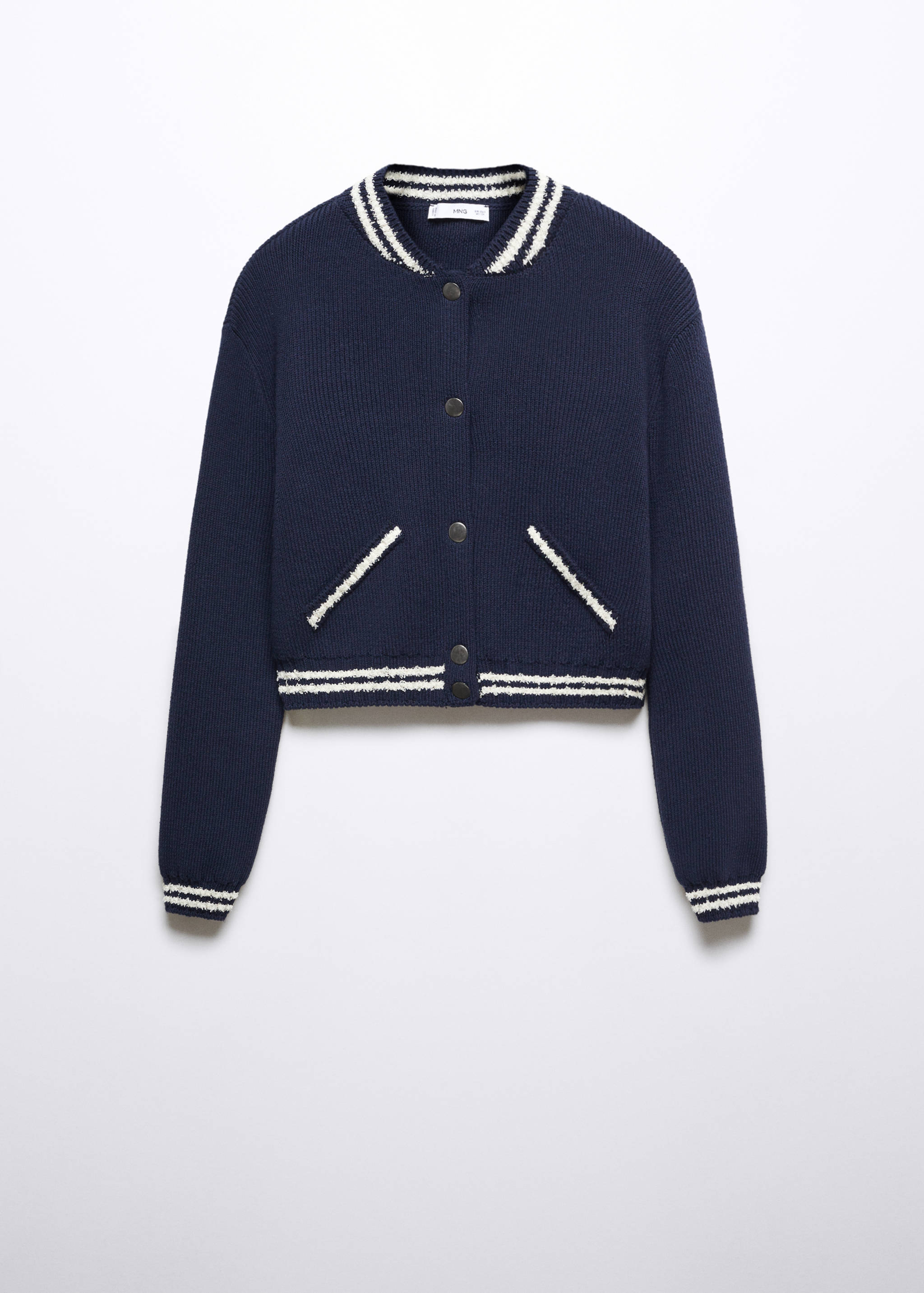 Contrast striped cardigan - Article without model