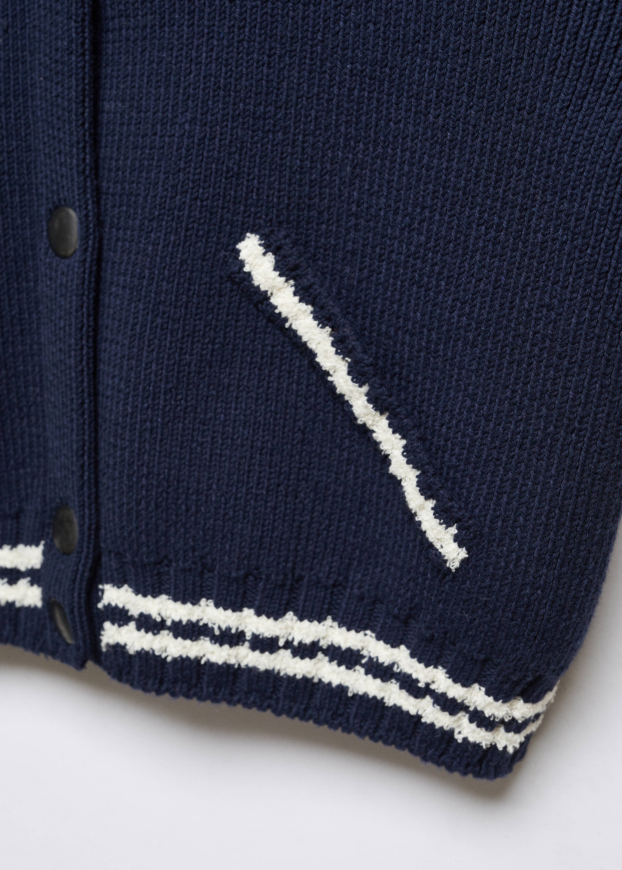 Contrast striped cardigan - Details of the article 8