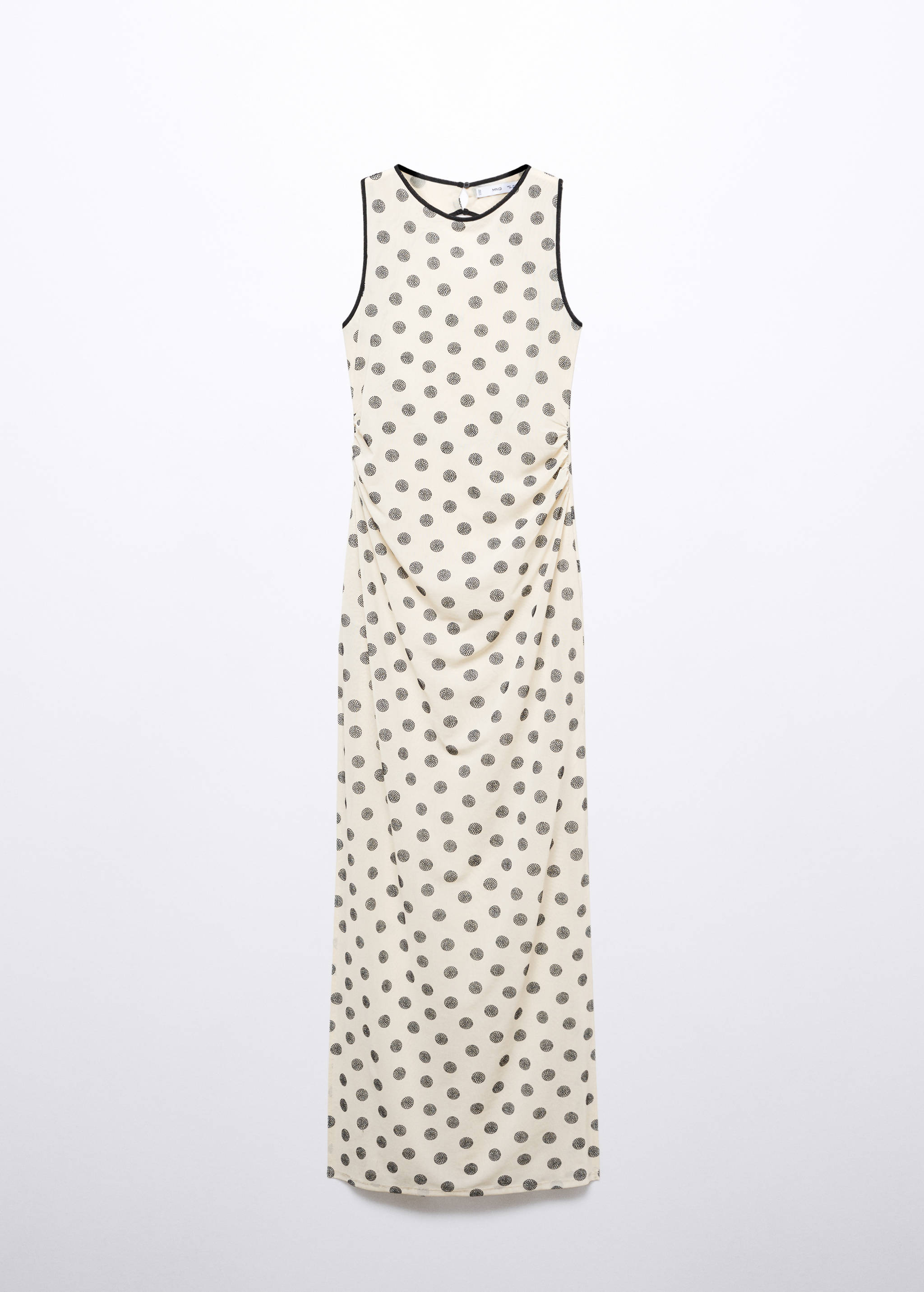 Gemustertes Kleid mit Cut-Out am Rücken - Artikel ohne Model