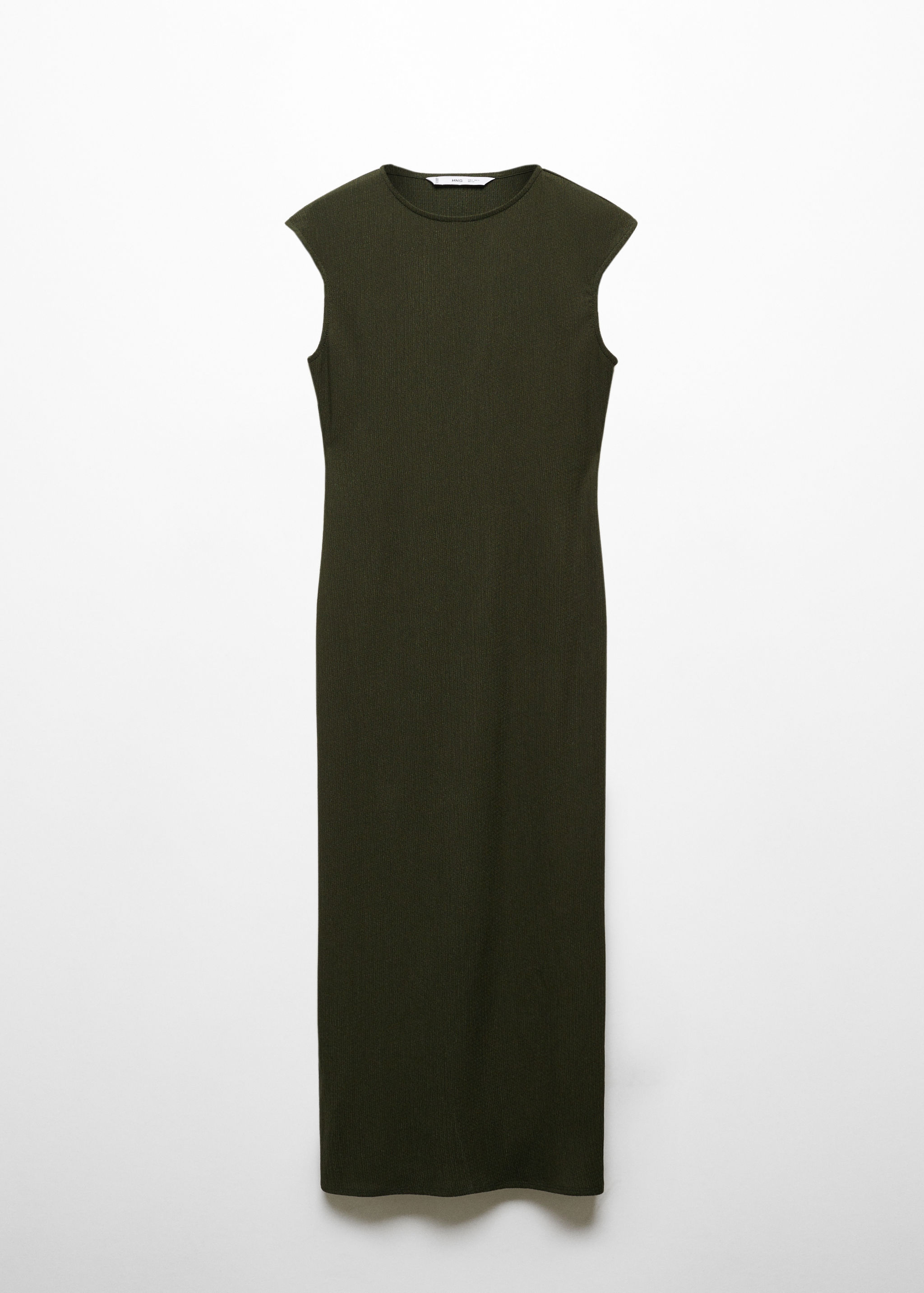 Textured dress with opening - Article without model